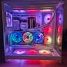 High-End White & Black Gaming PC — RX 9070 XT / Ryzen 7 7800X3D