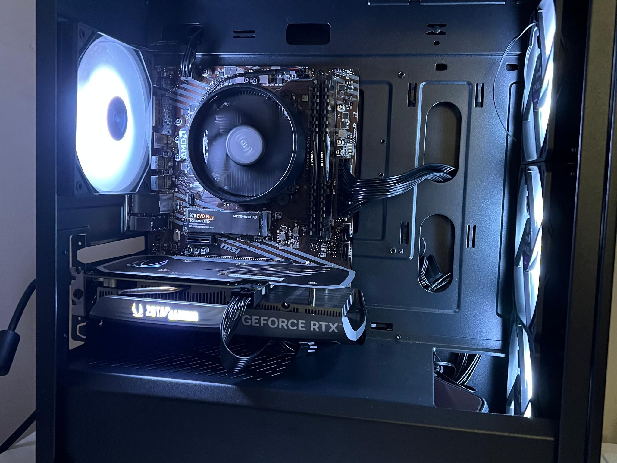 Gaming pc with RTX 4060 | ryzen 5 5500 | 16gb ddr4 | 1tb nvme storage | mid-ranged
