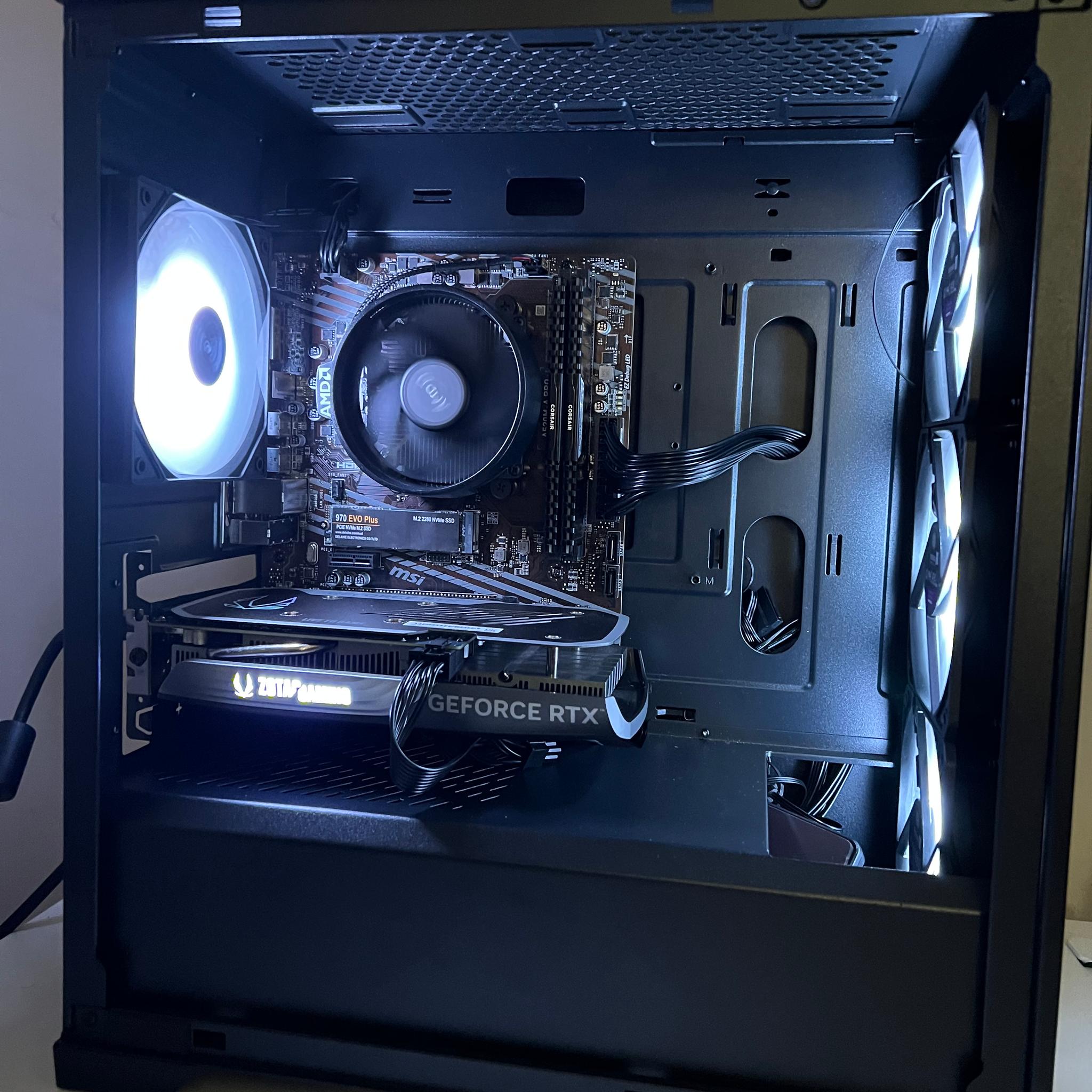 Gaming pc with RTX 4060 | ryzen 5 5500 | 16gb ddr4 | 1tb nvme storage | mid-ranged