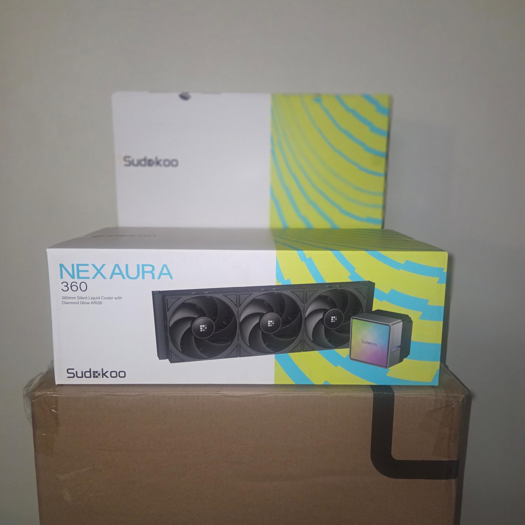 AIO CPU COOLER Sudokoo NEXAURA 360 Black Infinity Mirrors Plus Edition--3-year warranty