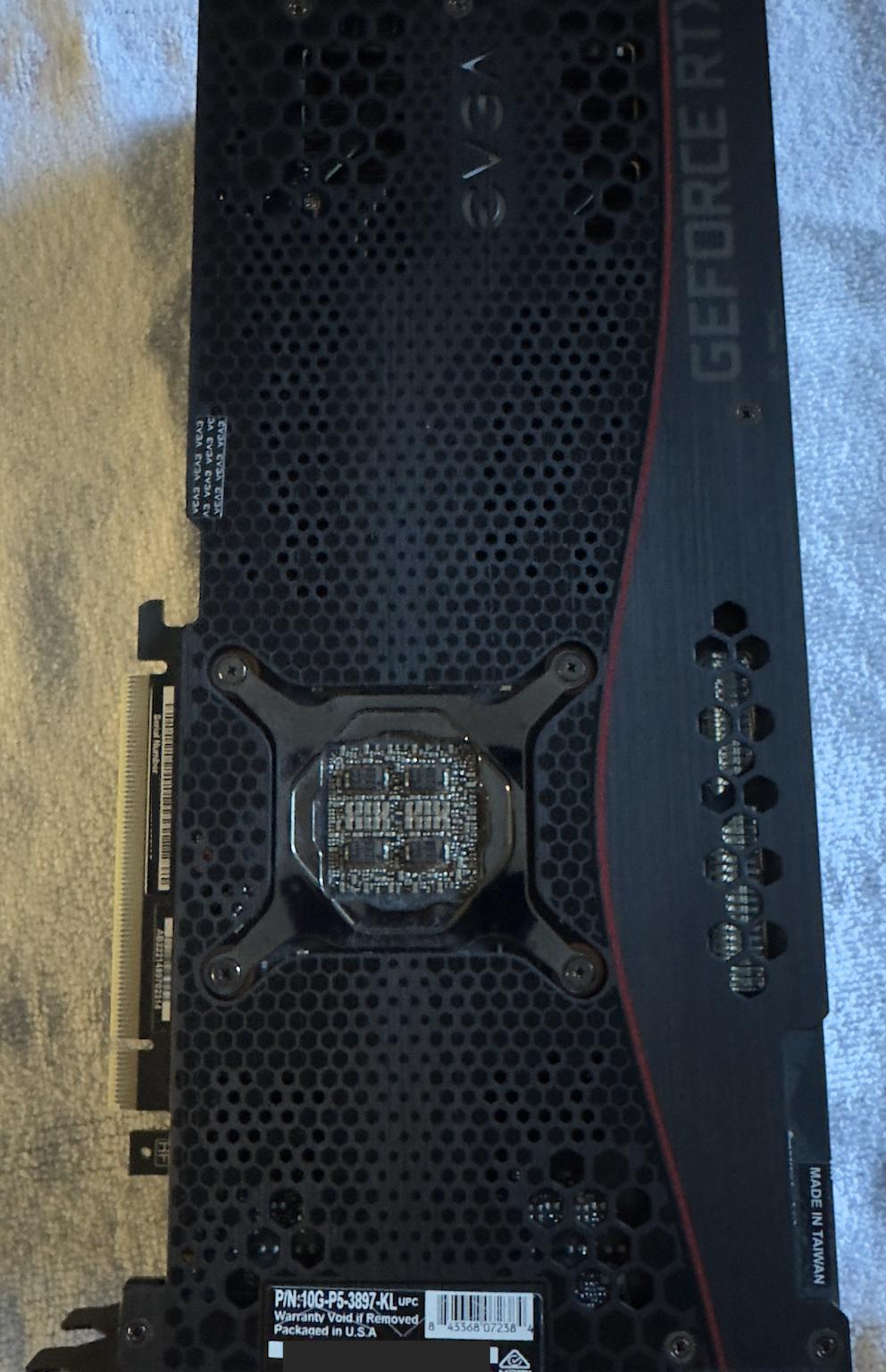 EVGA GeForce RTX 3080 FTW3 Ultra Gaming GPU, 10G-P5-3897-KL