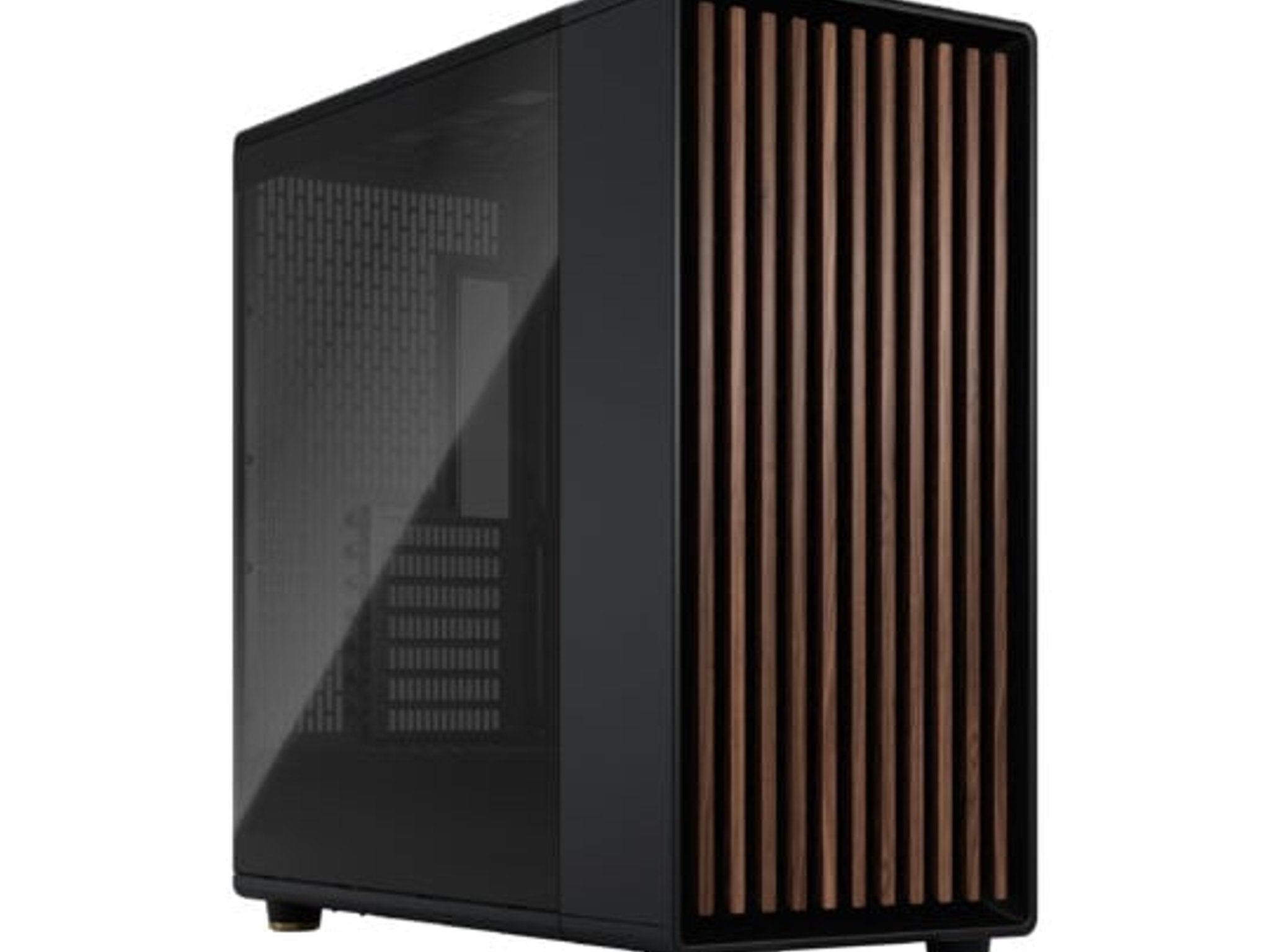 Fractal North XL - Black w/ Tempered Glass Side