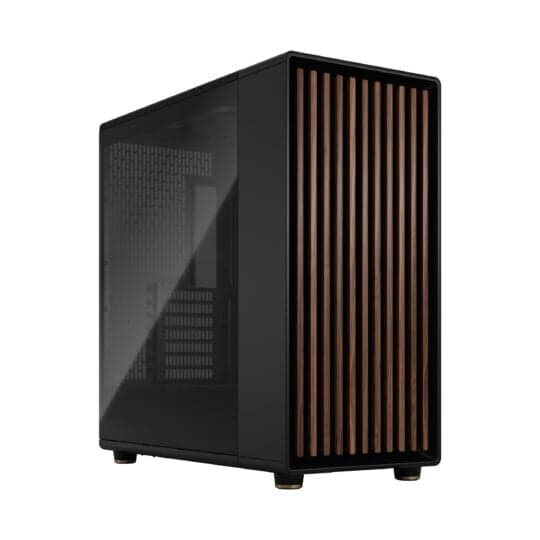 Fractal North XL - Black w/ Tempered Glass Side