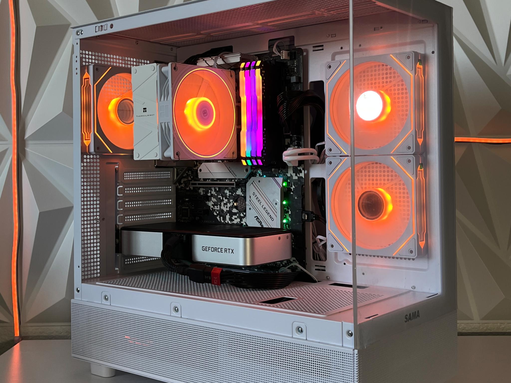 RTX 3060 Ti 8GB, Ryzen 5 5600X, 32GB RAM | White RGB Gaming Computer/PC