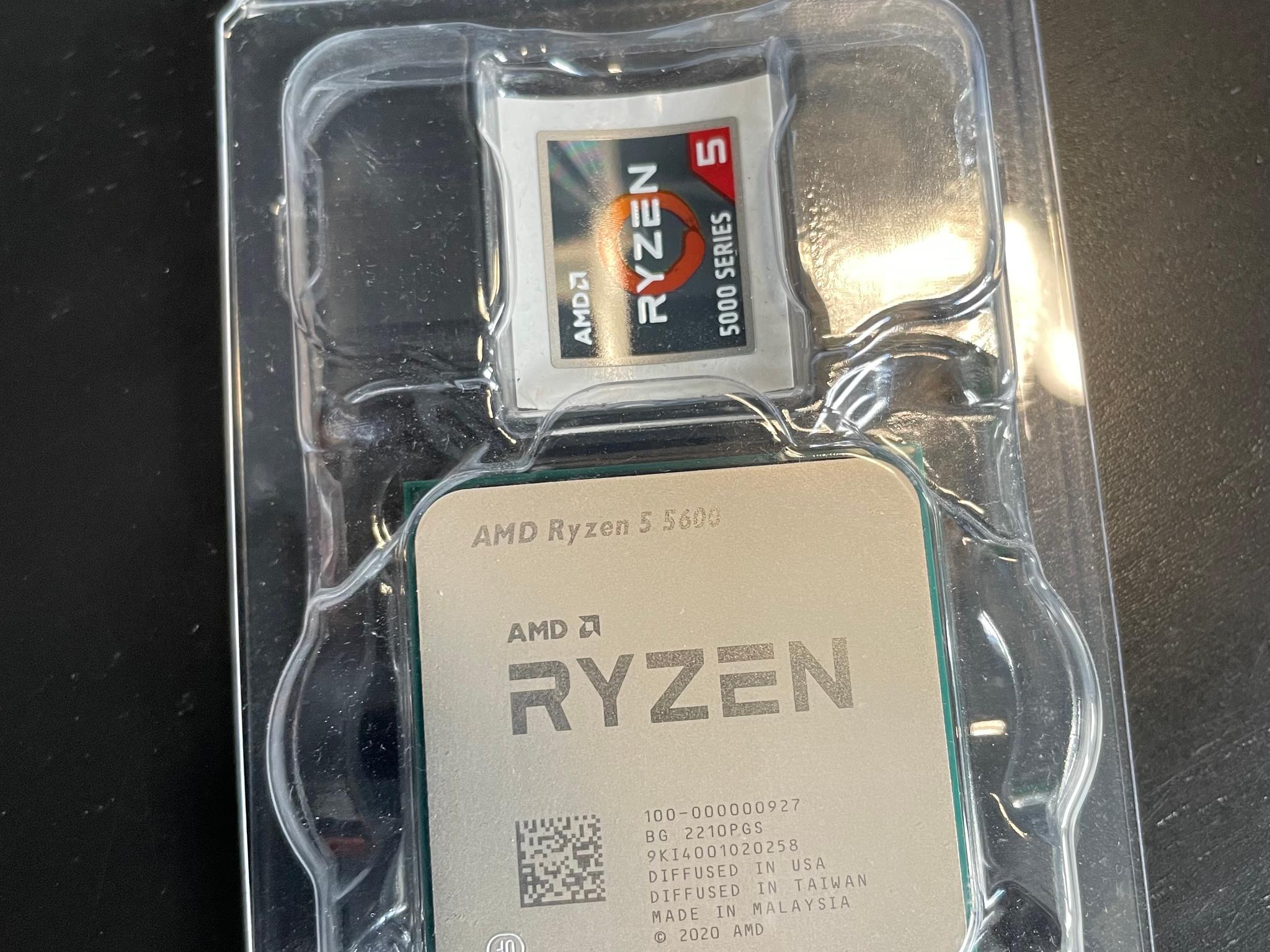 AMD Ryzen 5 5600 6 core 3.5Ghz AM4 with OEM Cooler