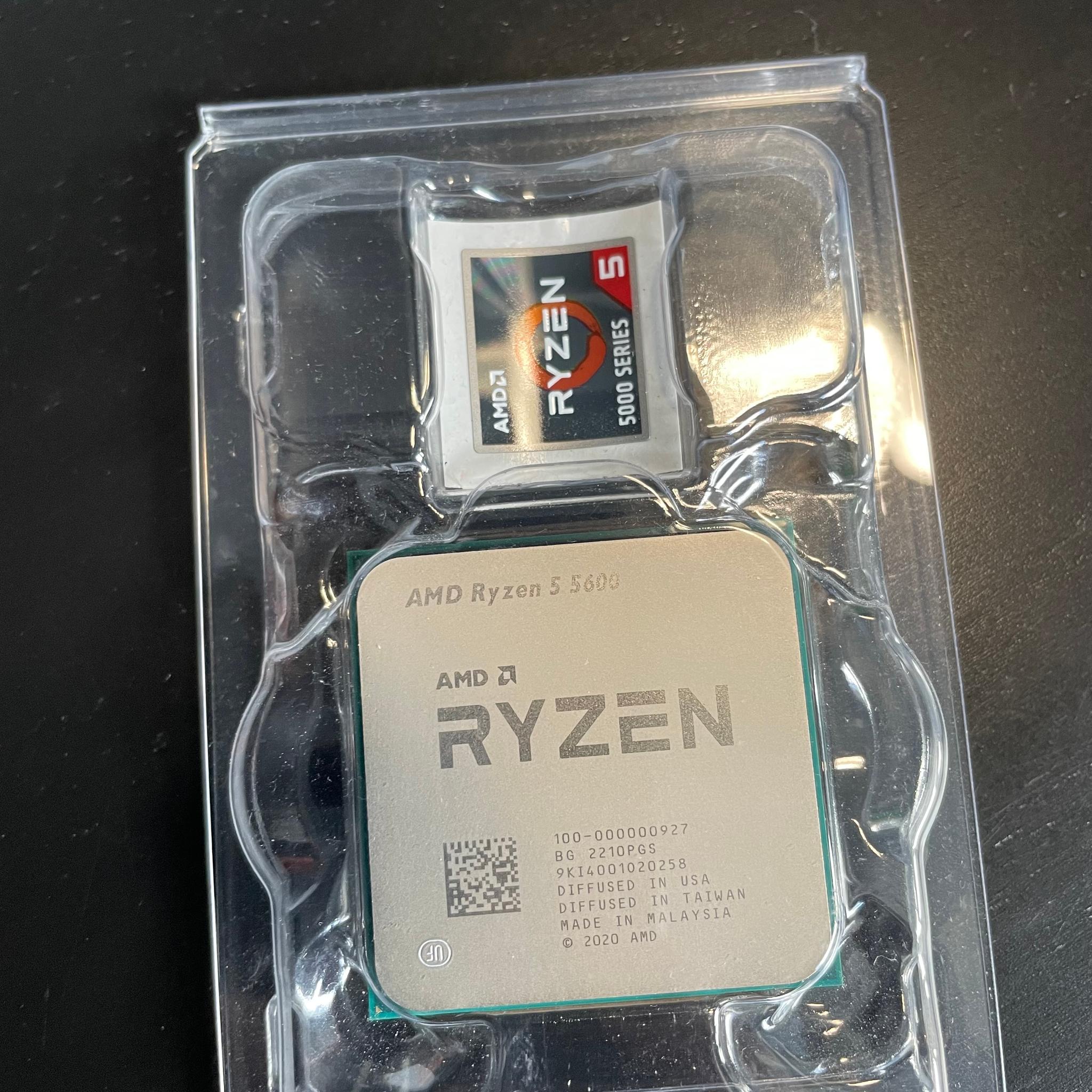 AMD Ryzen 5 5600 6 core 3.5Ghz AM4 with OEM Cooler