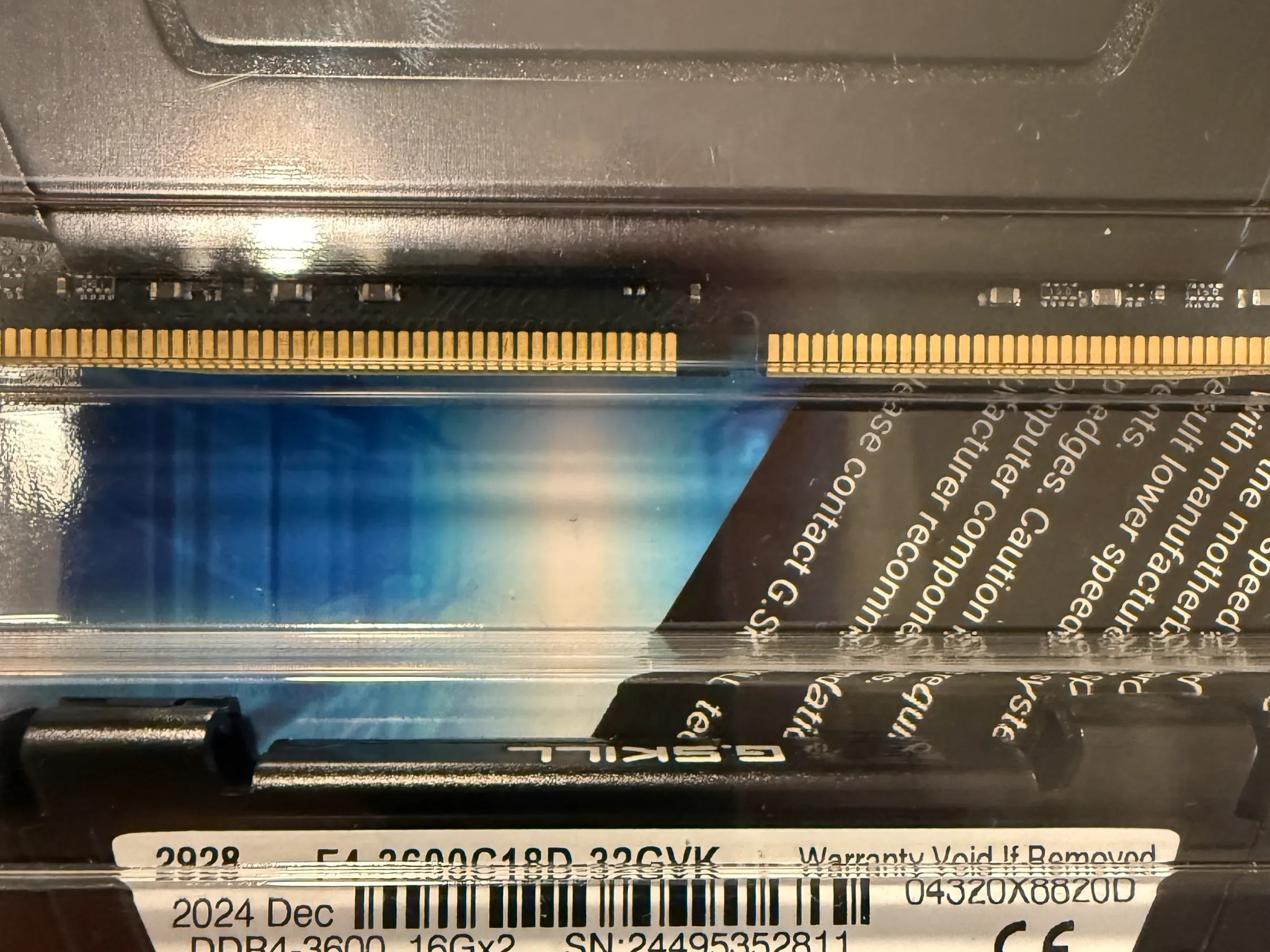 G.SKILL Ripjaws V Series 32GB (2 x 16GB) 288-Pin PC RAM DDR4 3600 (PC4 28800) Desktop Memory