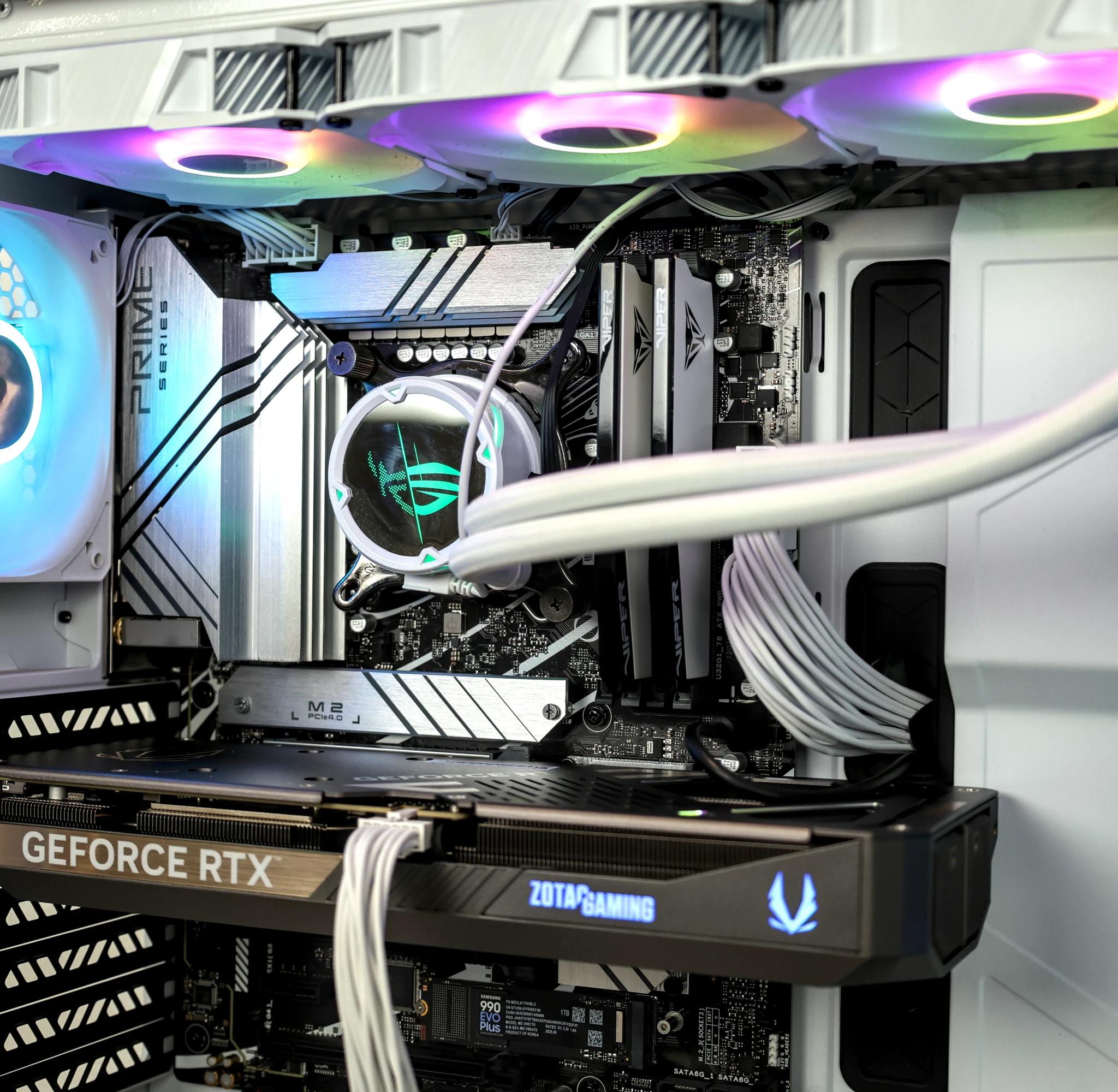 High-End 1440p/4K Ready White Aesthetic Custom PC