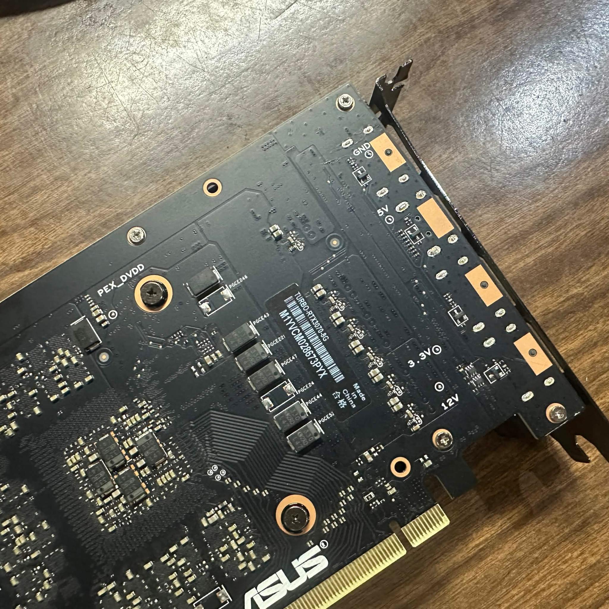 Asus Nvidia Geforce RTX 3070 8GB Graphics Card NOT WORKING