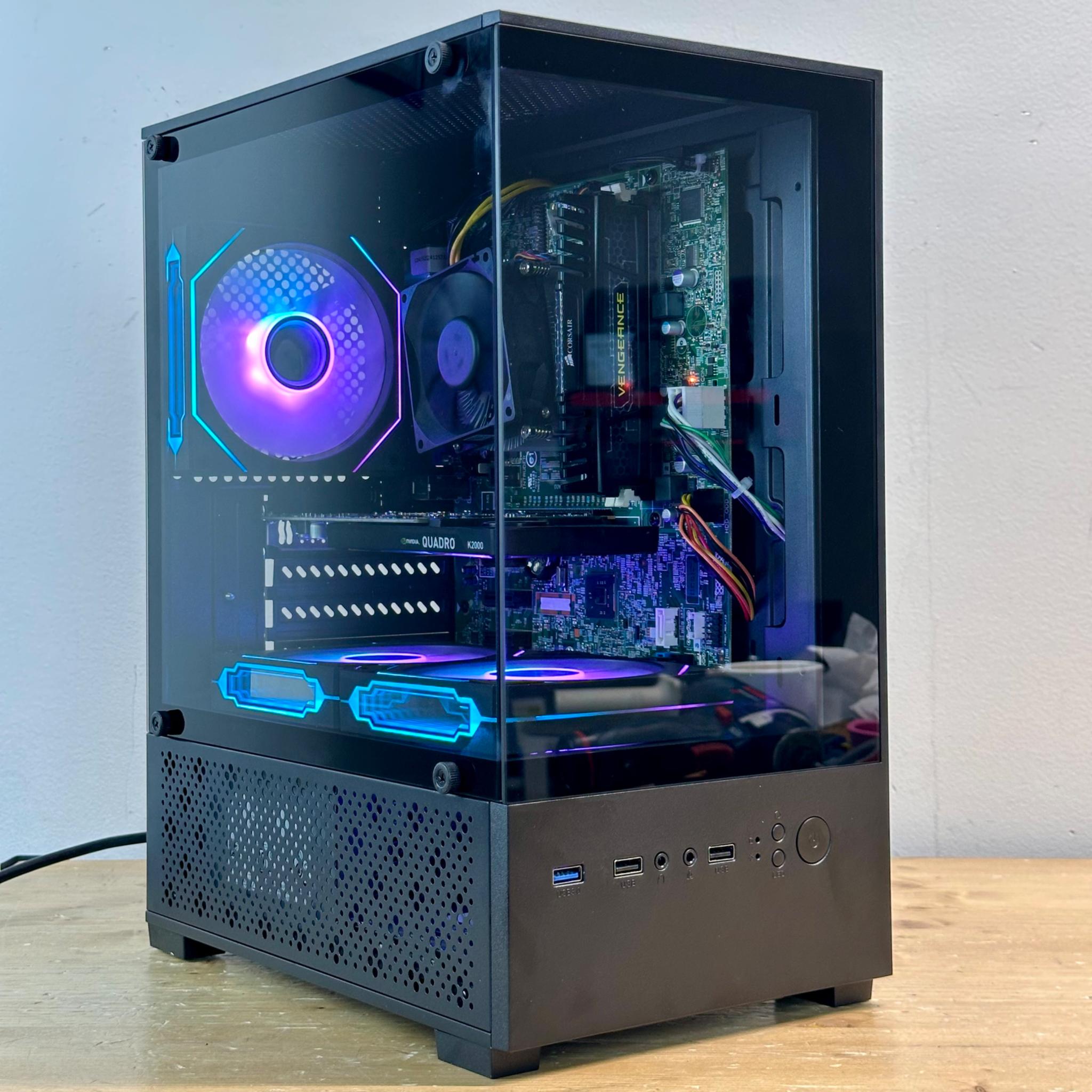 🔥 Ultimate Dual Tempered Glass Super Budget Gaming PC – Intel i5, 8GB RAM, 500GB, RGB Fans! 🎮