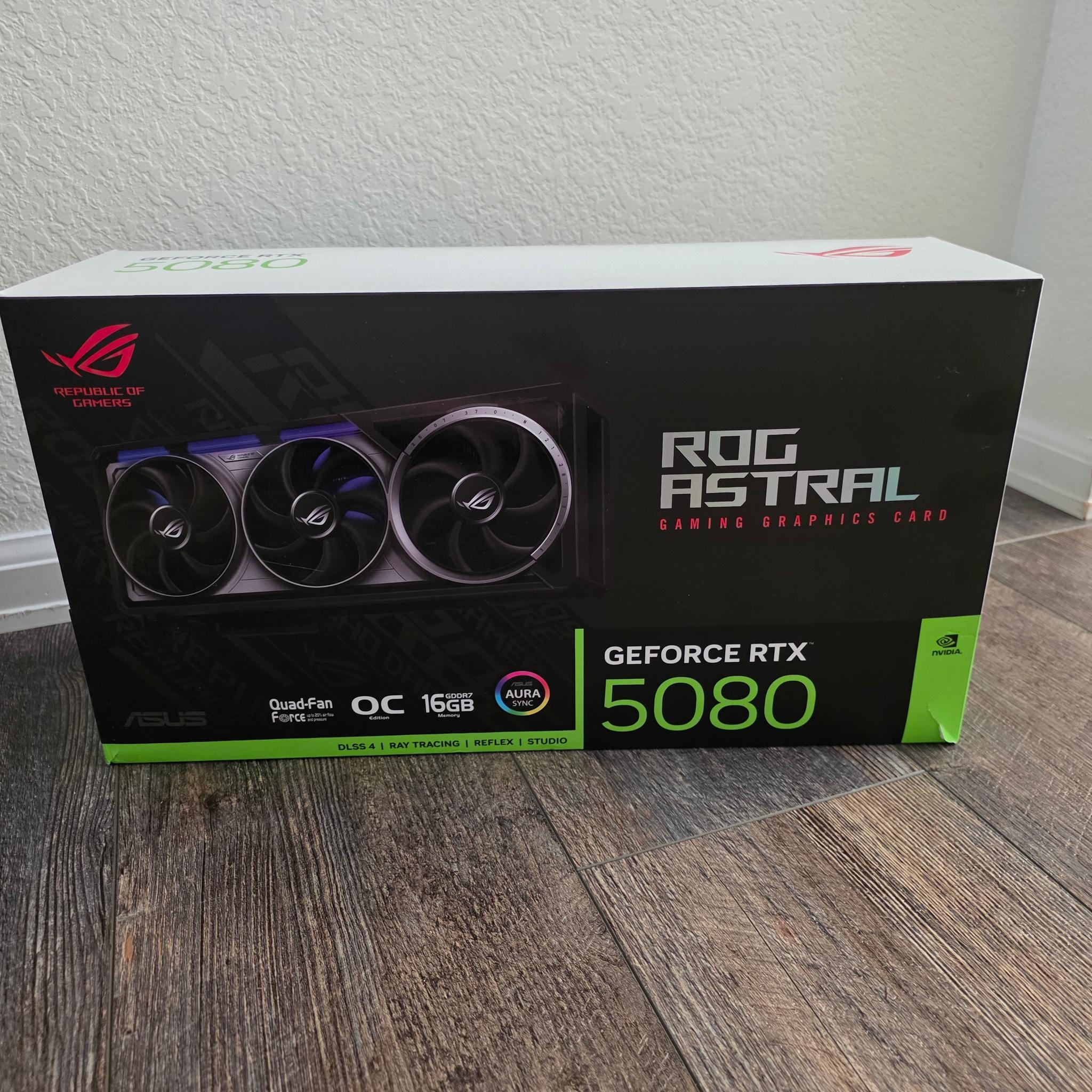 ASUS ROG Astral GeForce RTX 5080 16GB GDDR7 OC Edition