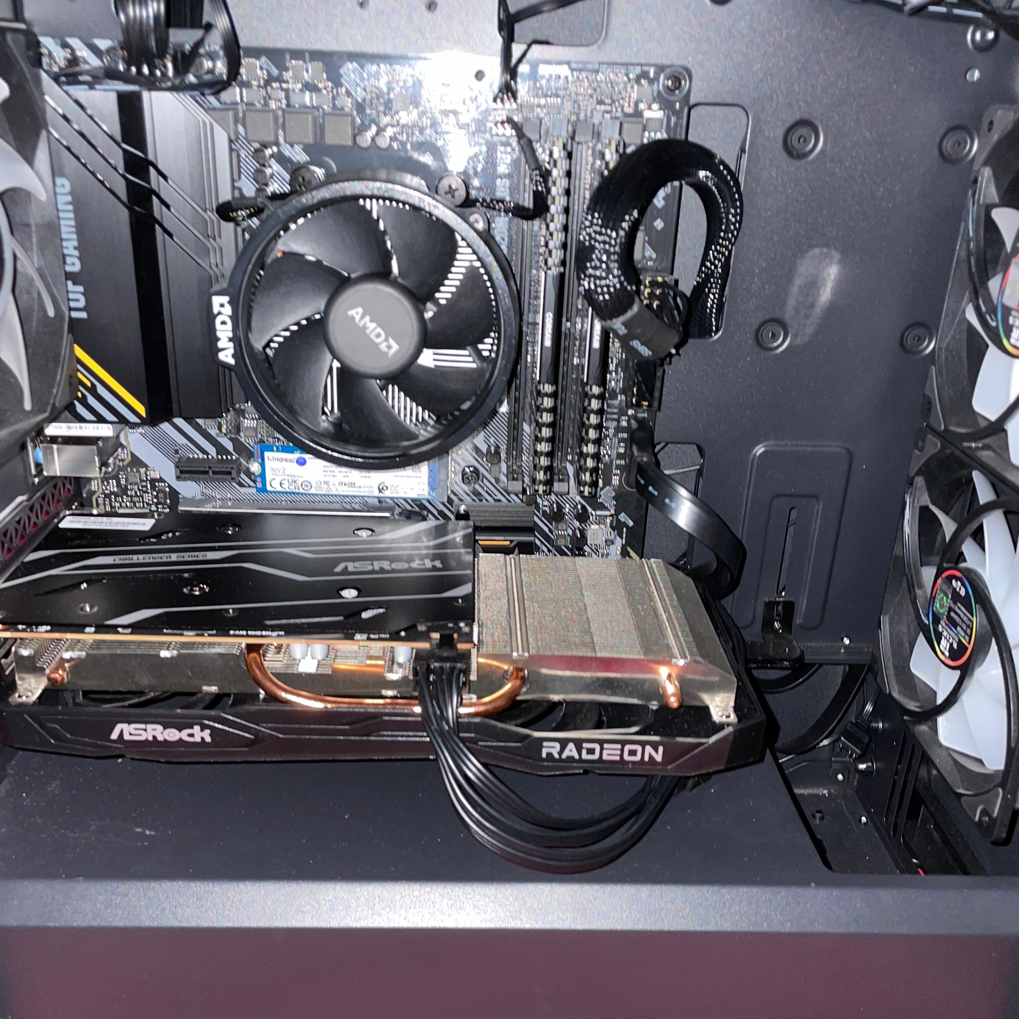 Ryzen 5 3600 RX 6600 Black Stealth Gaming PC
