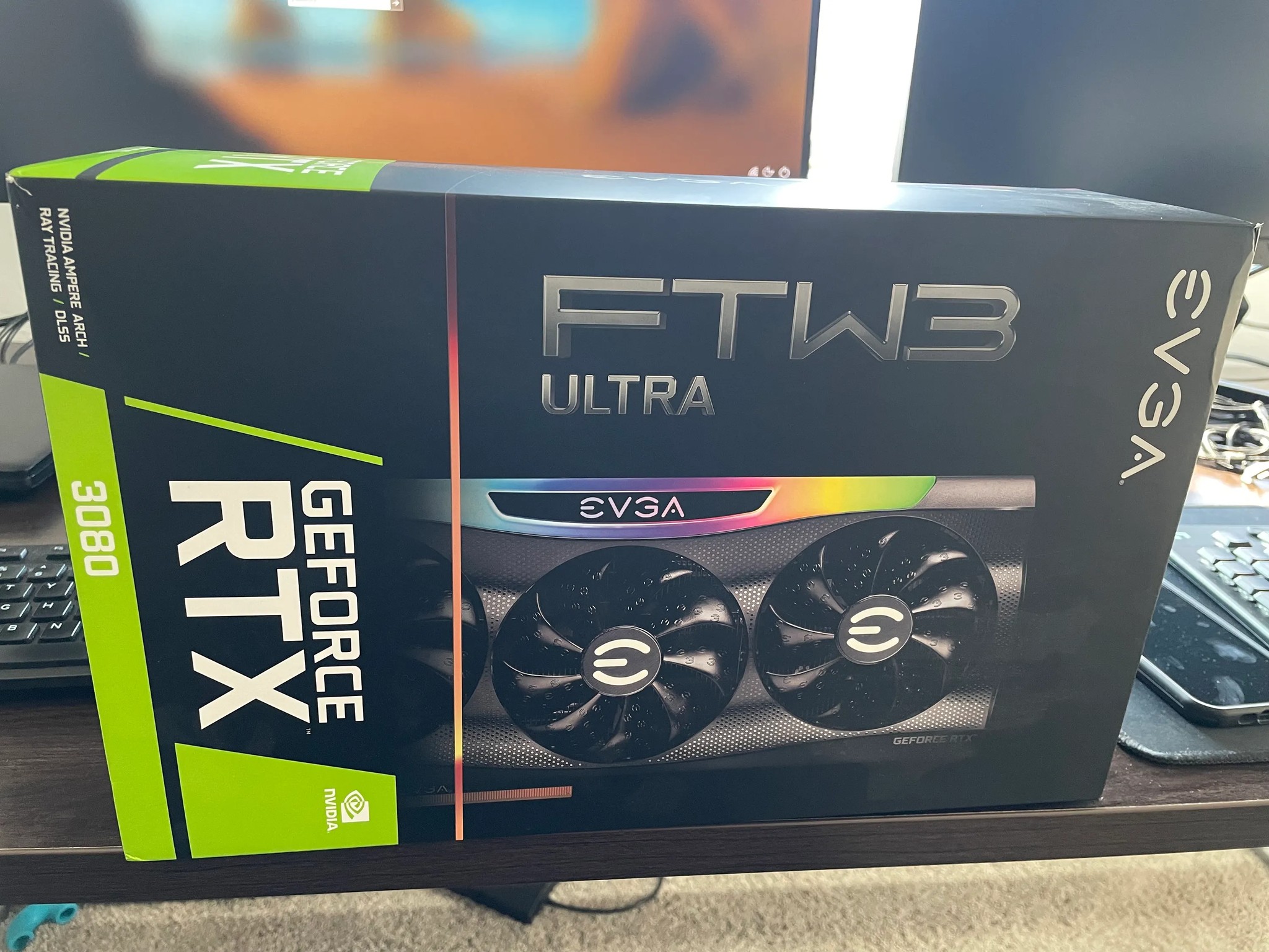 GeForce RTX 3080 10 GB GDDR6X FTW3 Ultra - Fully functioning, black, never used for mining, ARGB LED