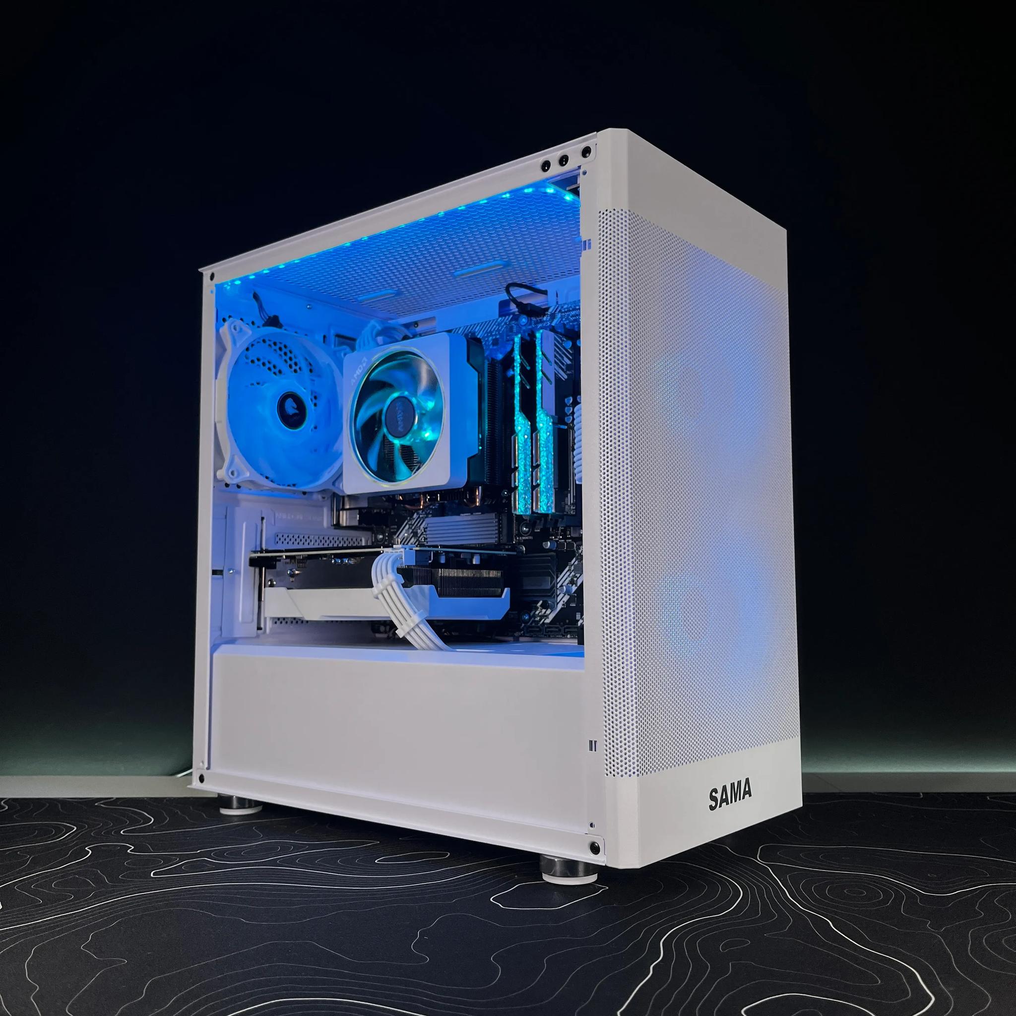 White & RGB Gaming PC | Ryzen 7 3700x & RTX 3050 8GB