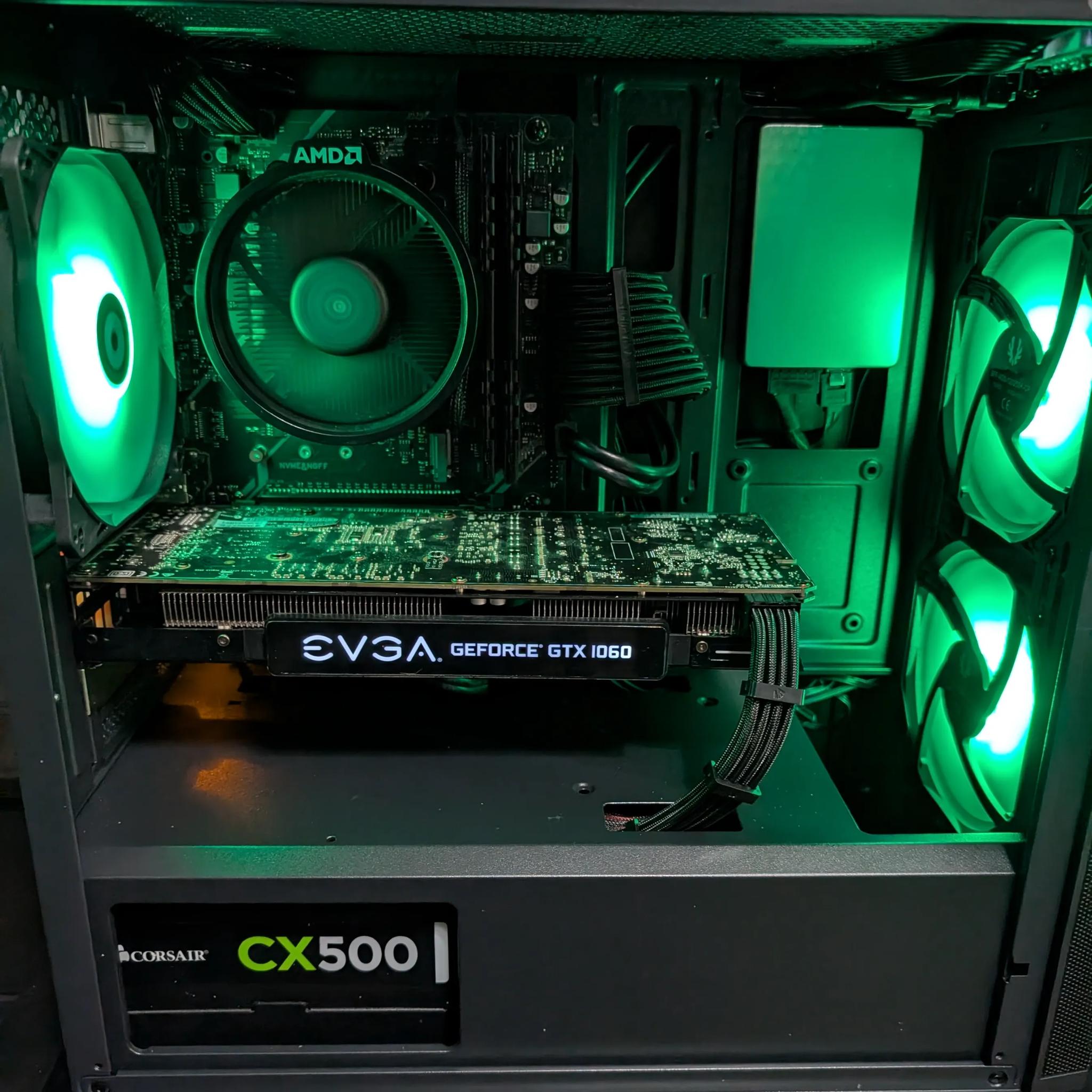 Ryzen Gaming PC: Ryzen 5 2600 | GTX 1060 6GB | 16 GB DDR4 | 1 TB SSD