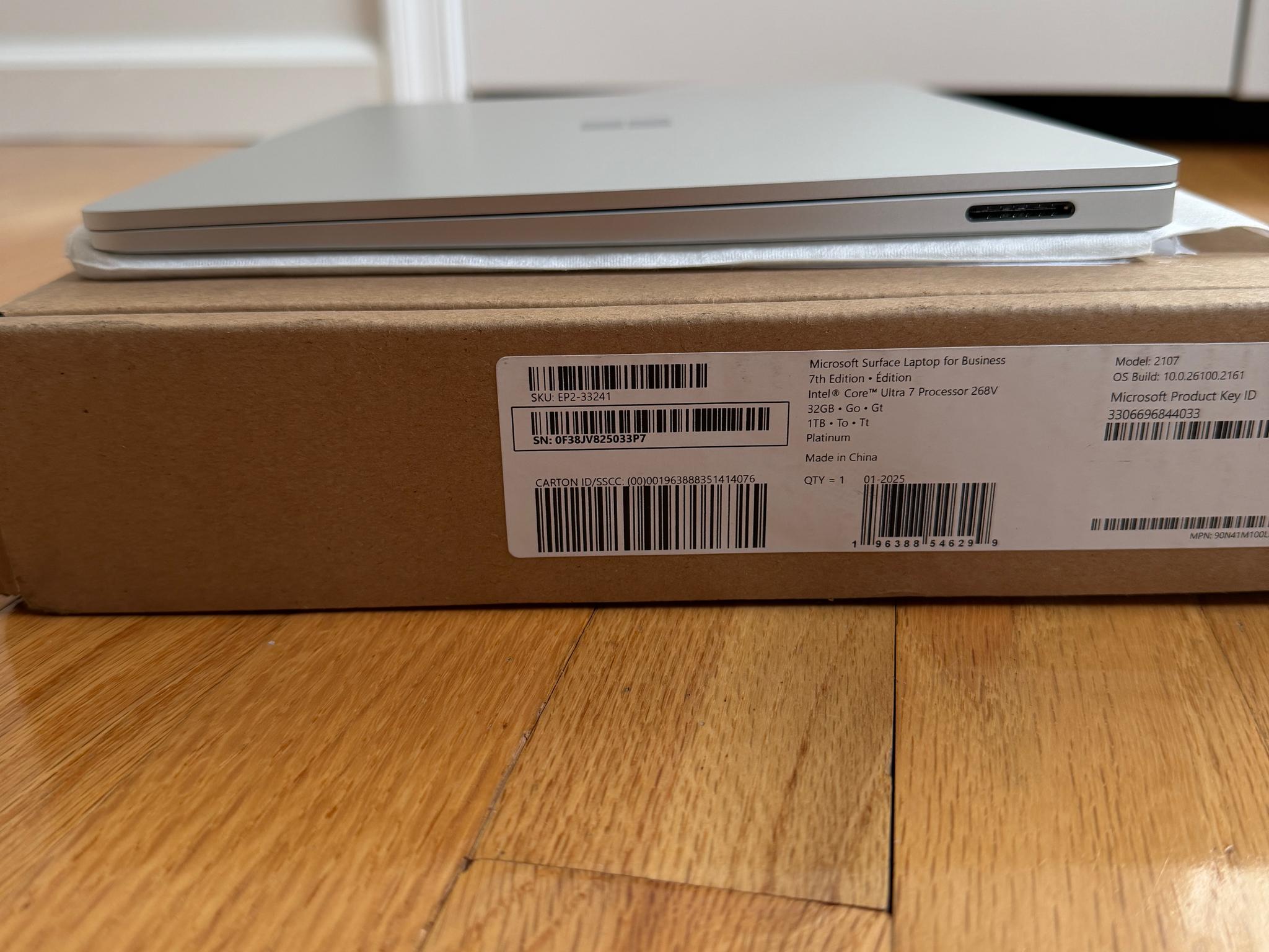 Microsoft Surface Laptop 7 for Business (Intel Edition)
