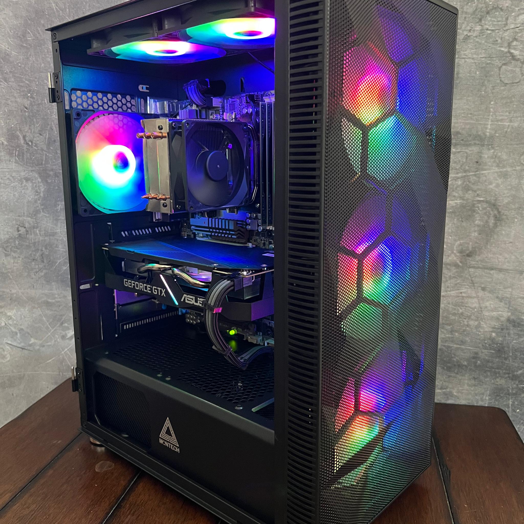 🎉Budget Gaming PC🎉 ASUS GTX 1660 Super - AMD FX 8320 - 16GB RAM - 1TB SSD - New Case with RGB -