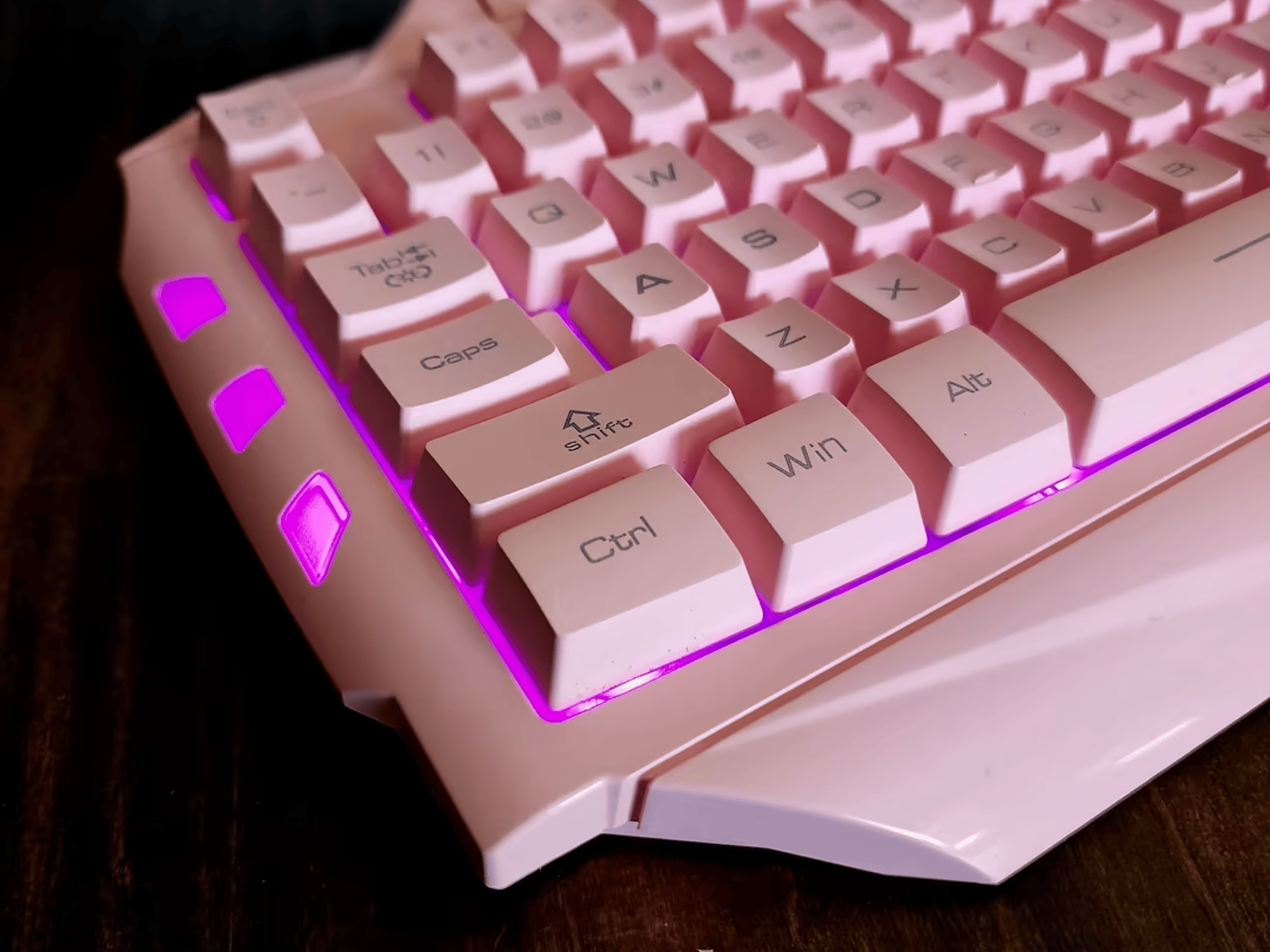 MageGee GK710 Wired Backlight Pink Membrane Keyboard