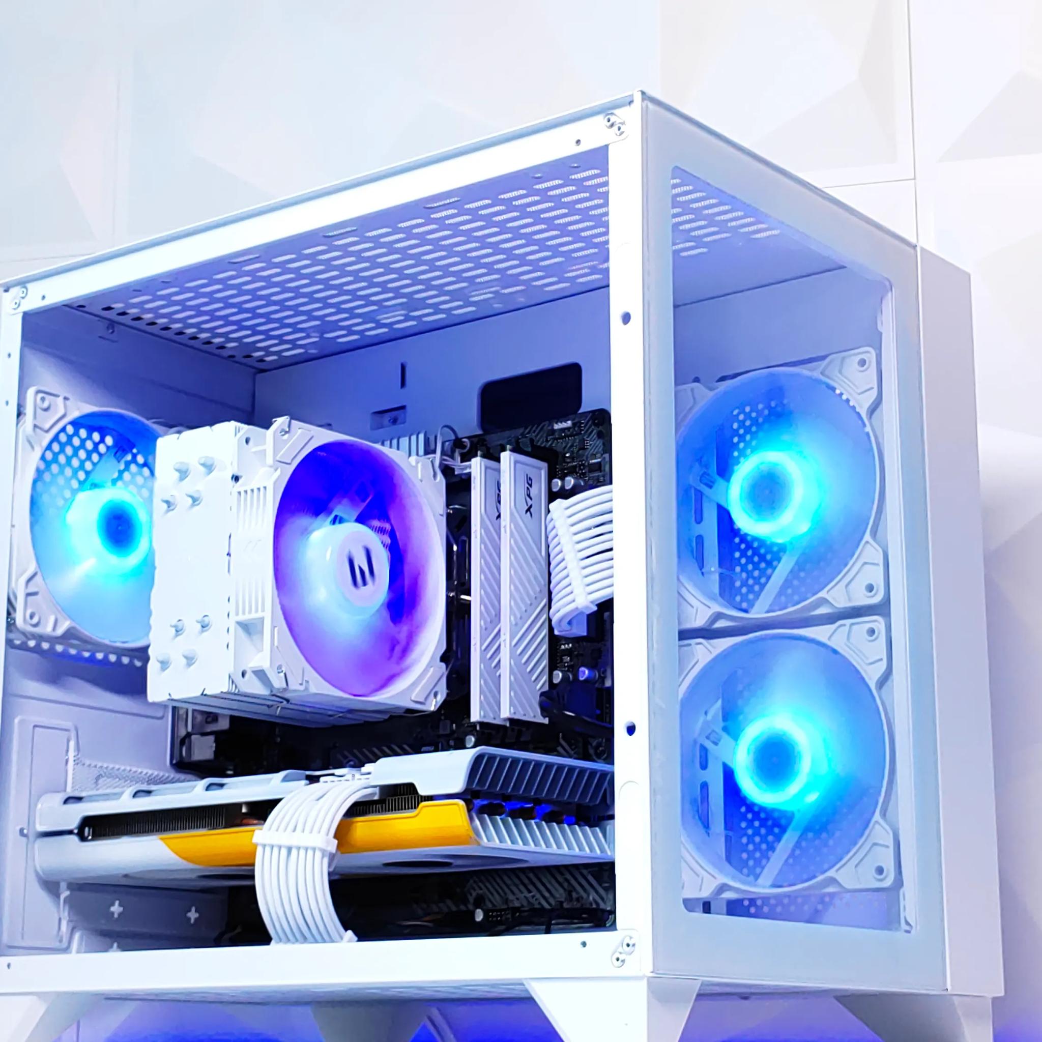 🤍🏔️Alaska🏔️❄️Gaming PC❄️AMD RX 5700 8GB❄️AMD Ryzen 5 2600 6 core❄️16GB DDR4❄️500GB NVME SSD