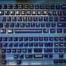 Cerakey Ceramic "Indigo Blue" V2 Keycaps w/ Legends + Dragon Novelty/Tactile F&J