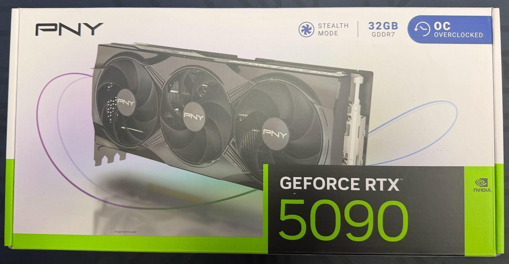 PNY GeForce RTX 5090 Overclocked Triple Fan - Image 1