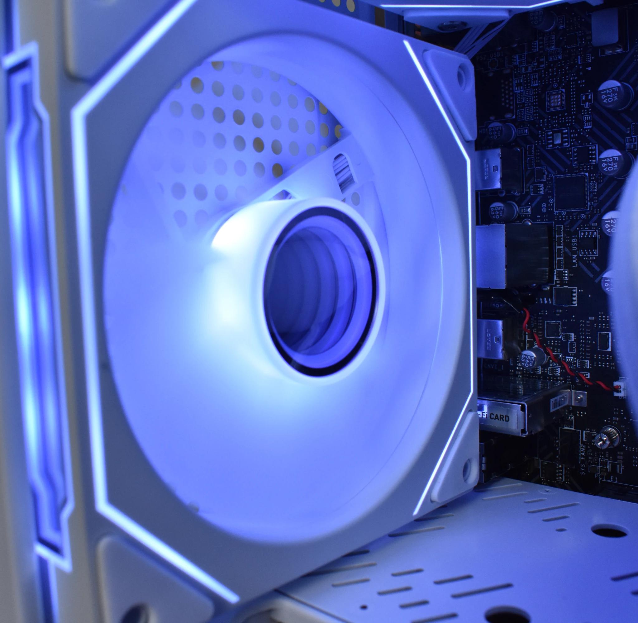 All-White Gaming PC | 13th Gen Intel | RX 5700 | 16GB RAM | AIO | ARGB | WiFi