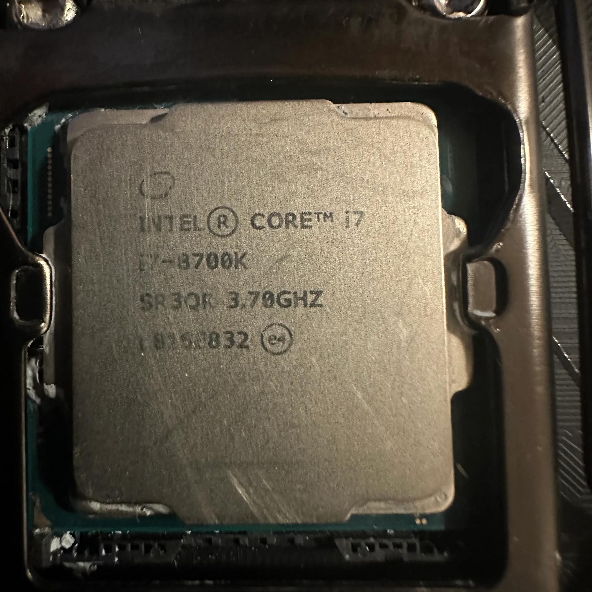 intel i7 8700k