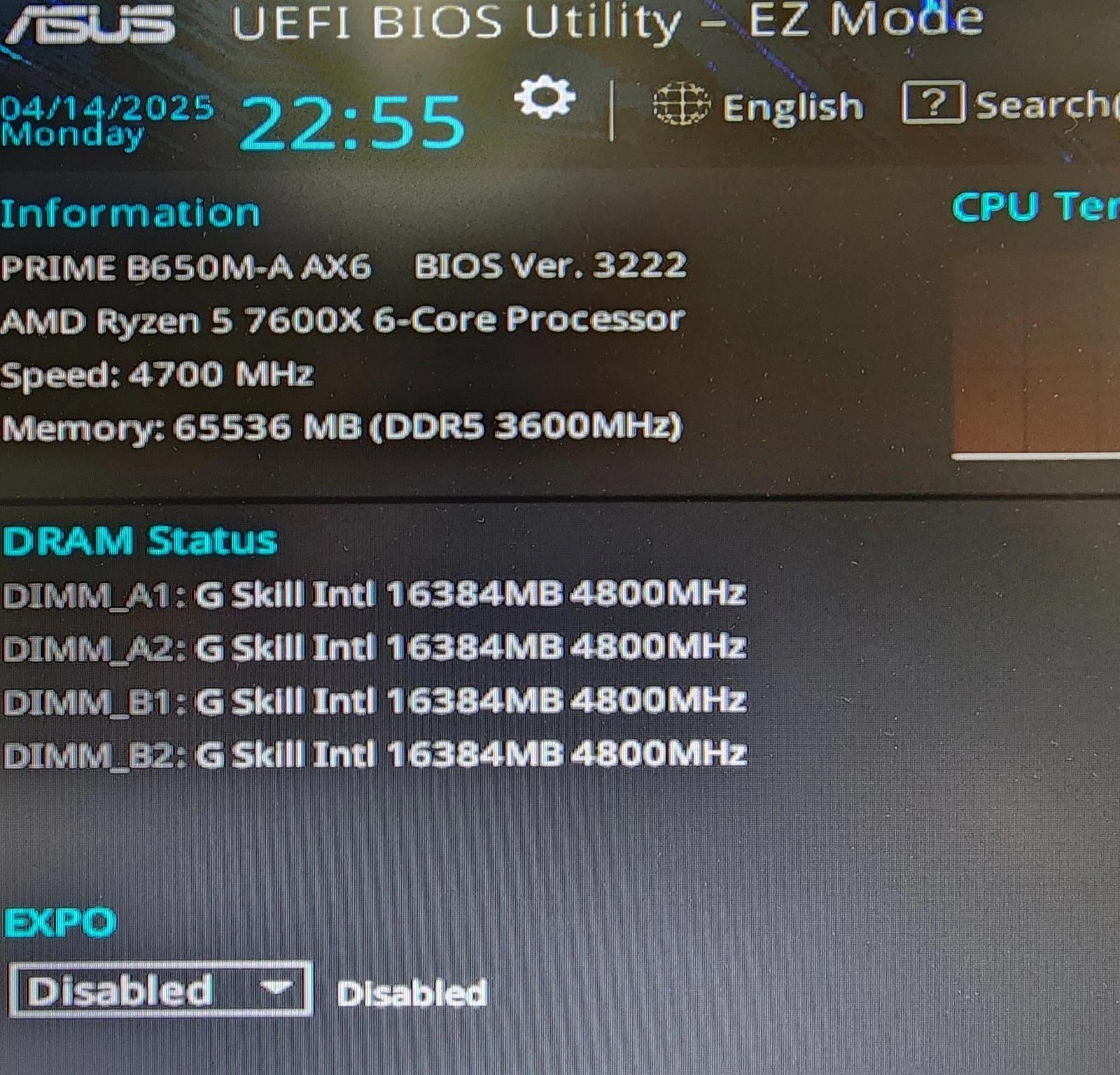 UPDATED BIOS ASUS PRIME B650M-A AX6 WIFI DDR5 AM5 MATX MOTHERBOARD
