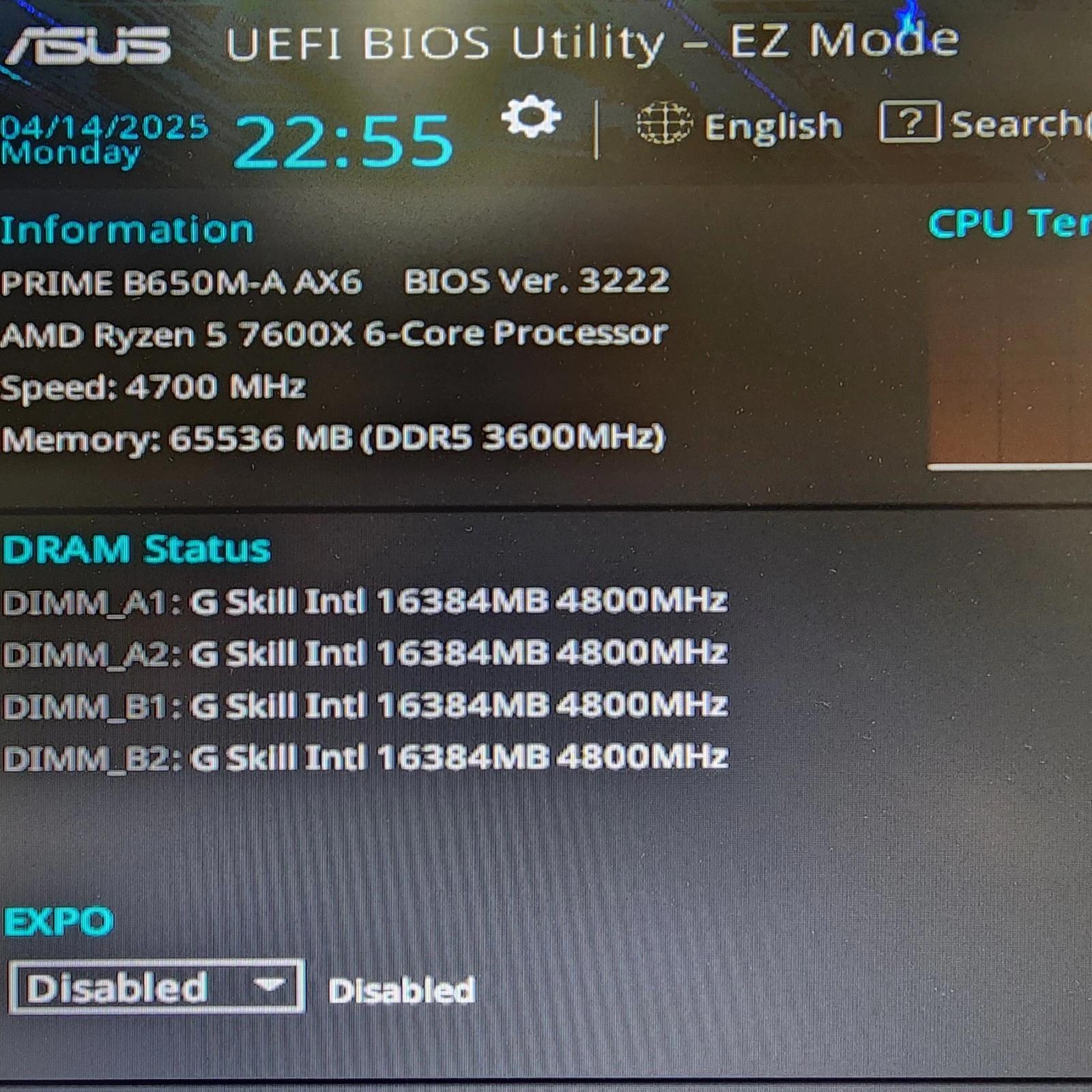 UPDATED BIOS ASUS PRIME B650M-A AX6 WIFI DDR5 AM5 MATX MOTHERBOARD