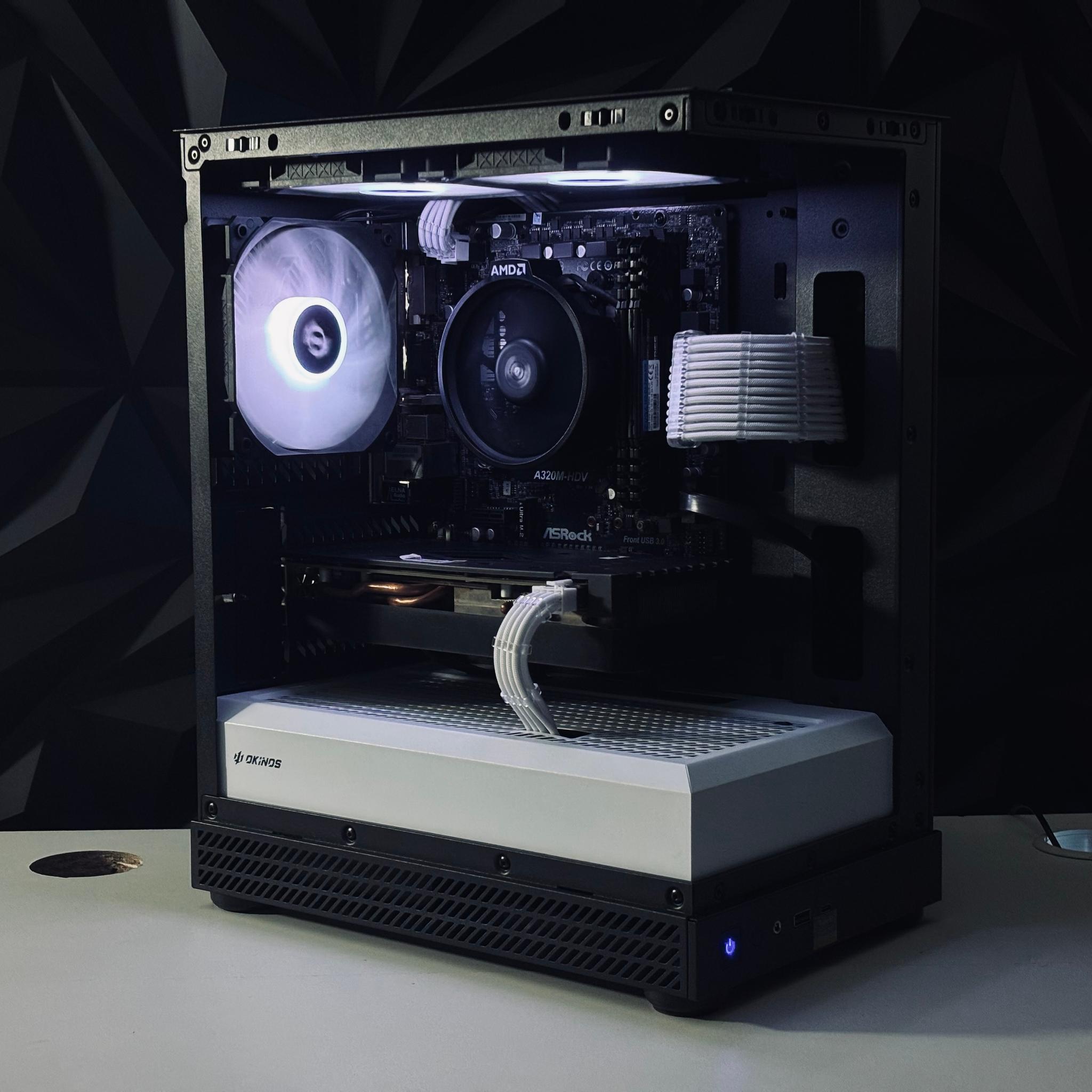 🤍⚡️🦾 White Gaming PC - RTX 3080 / Ryzen 5 5500 / 16GB RAM / 512GB Storage / WIFI + BT 🦾⚡️🤍