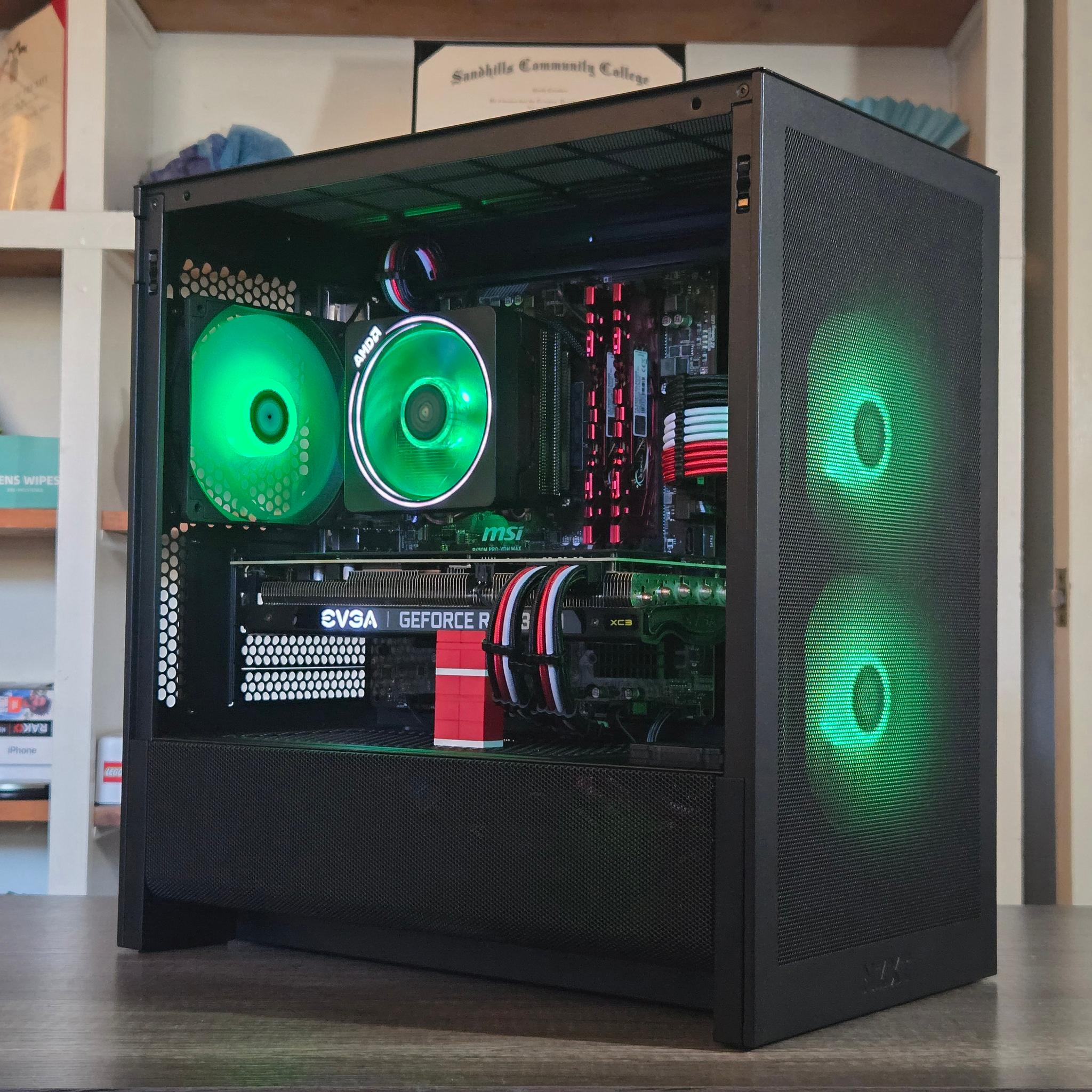 1440P Red + Black Gaming PC | Ryzen 5 | RTX 3070 | 16GB | 1TB | 600W | ARGB
