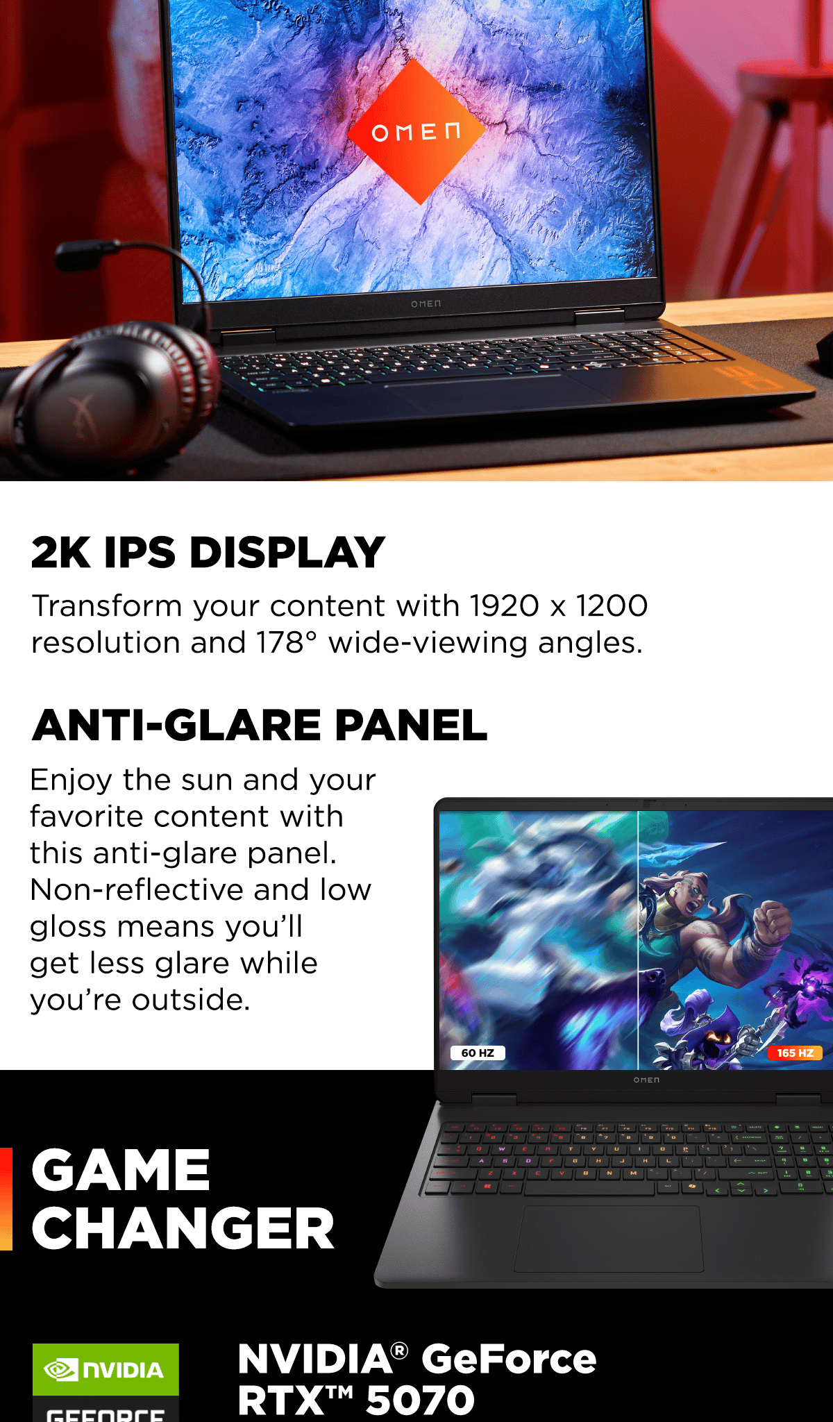 BRAND NEW IN BOX - HP OMEN 16 Slim 16-an0003nr 16" Gaming Laptop Computer - Shadow Black