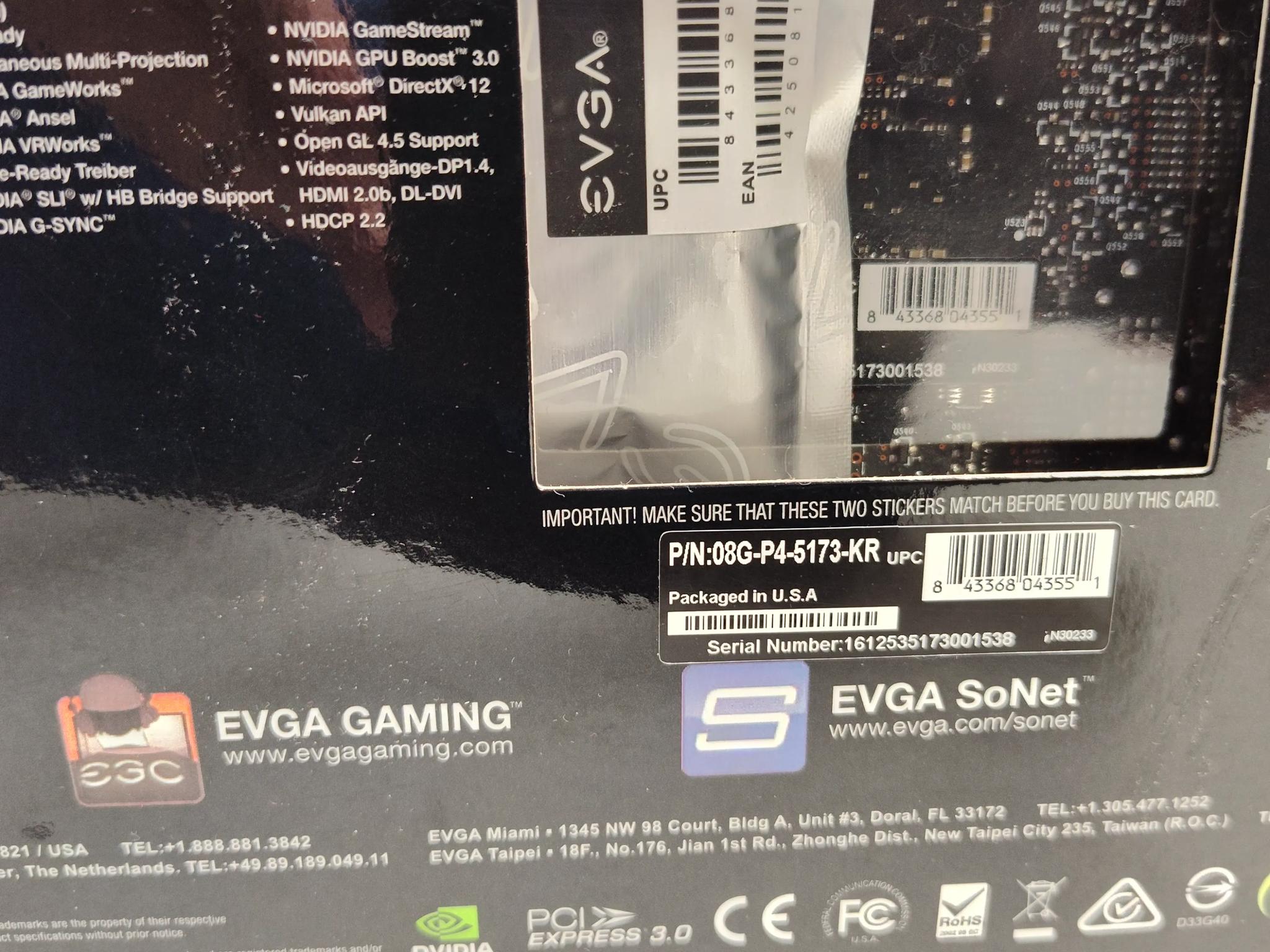 EVGA GeForce GTX 1070 SC Gaming ACX 3.0 Black Edition