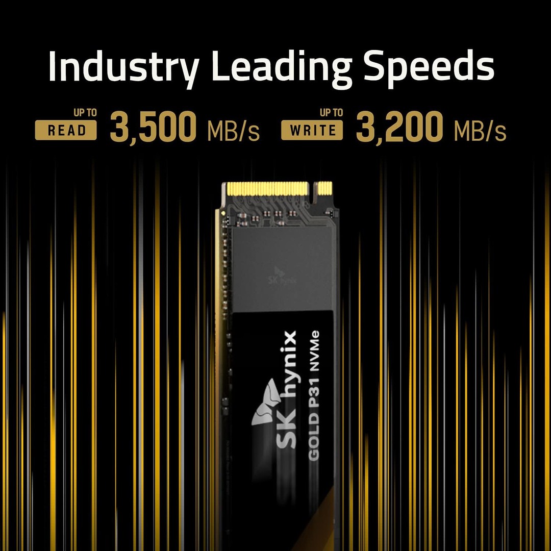 SK Hynix Gold P31 1TB NVME SSD (100% Health) | Jawa