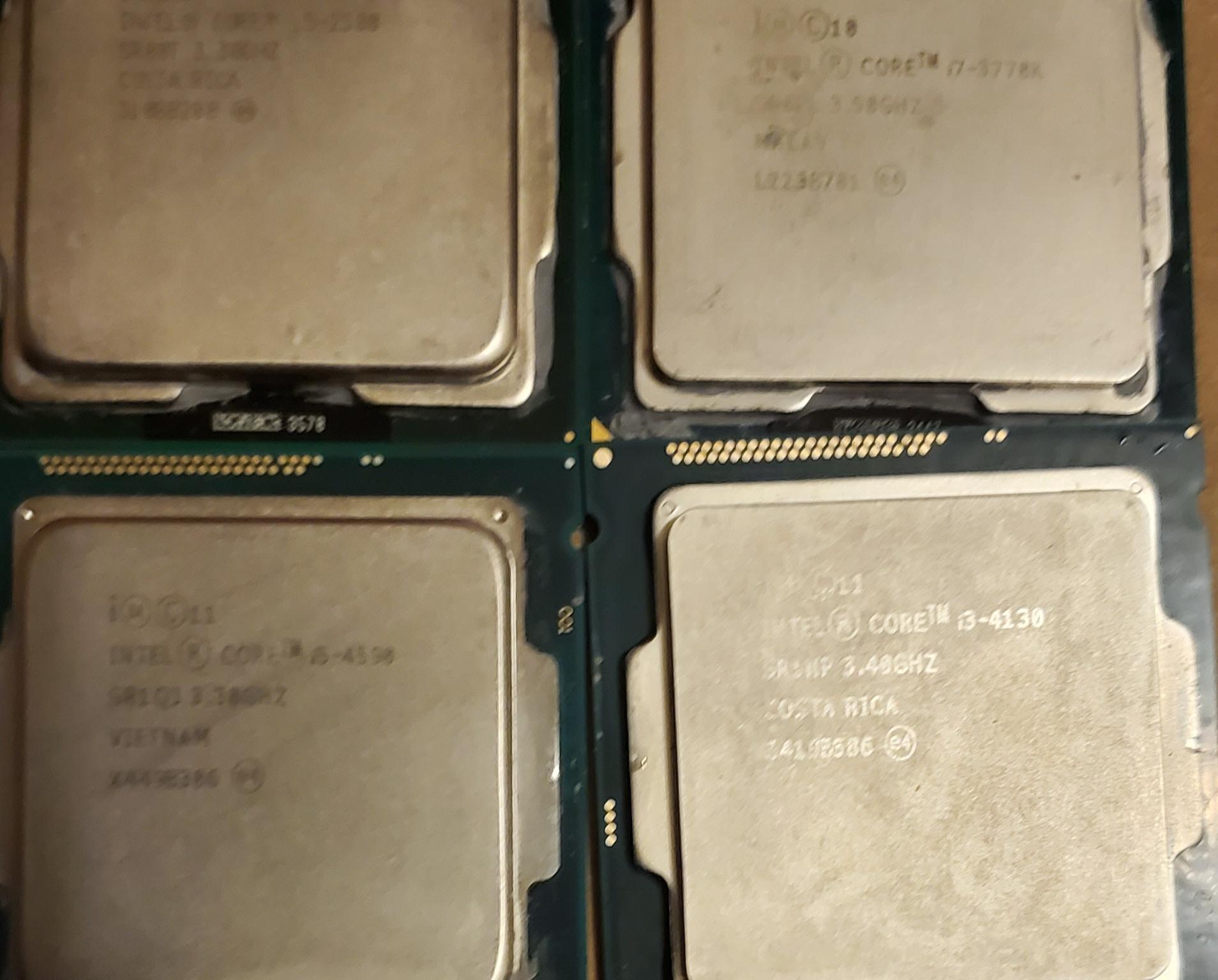 CPU BUNDLE INCL. I7 3770K I5 4590 I5 2500 I3 4130