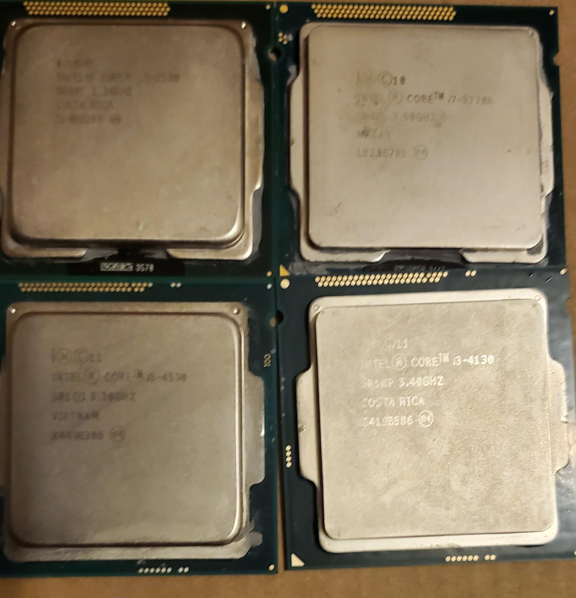 CPU BUNDLE INCL. I7 3770K I5 4590 I5 2500 I3 4130