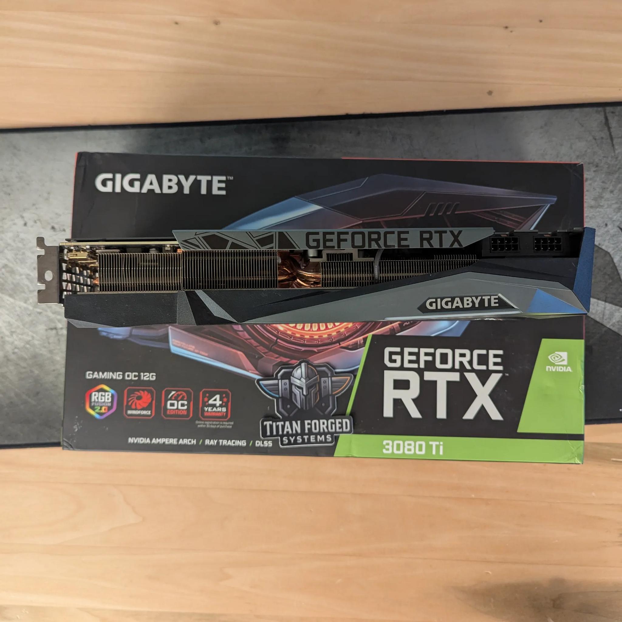 🌀 Gigabyte 3080 Ti Gaming OC – 12GB GDDR6X | Triple-Fan WINDFORCE | 4K Powerhouse