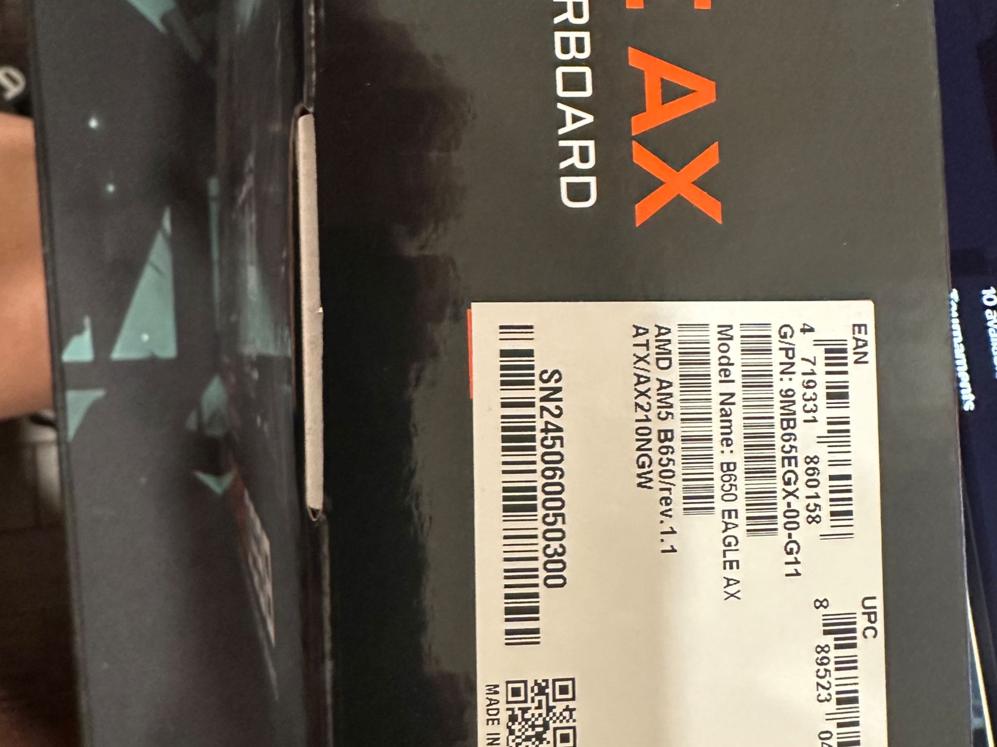 GIGABYTE B650 EAGLE AX AM5 LGA 1718