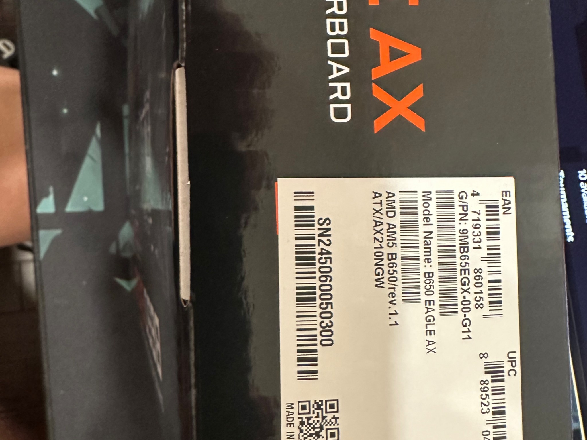 GIGABYTE B650 EAGLE AX AM5 LGA 1718