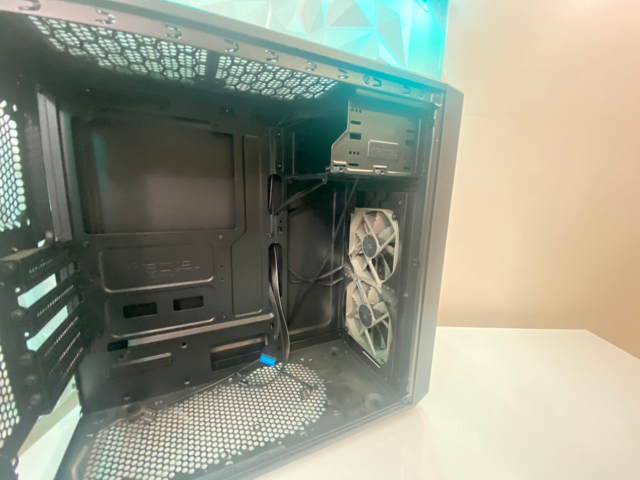 Black ATX Mid-Tower PC Case (Used, Includes 2 Fans)