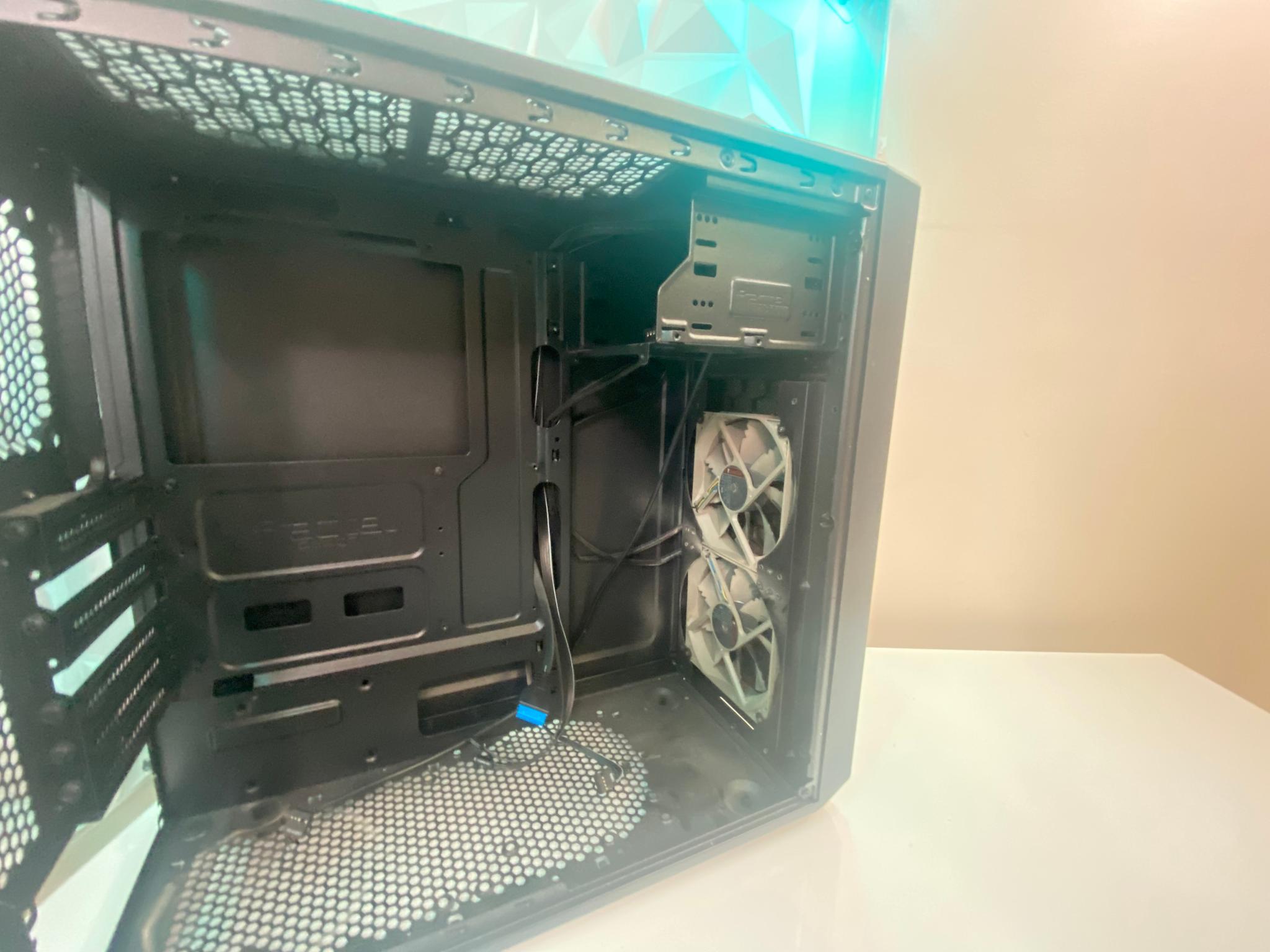 Black ATX Mid-Tower PC Case (Used, Includes 2 Fans)