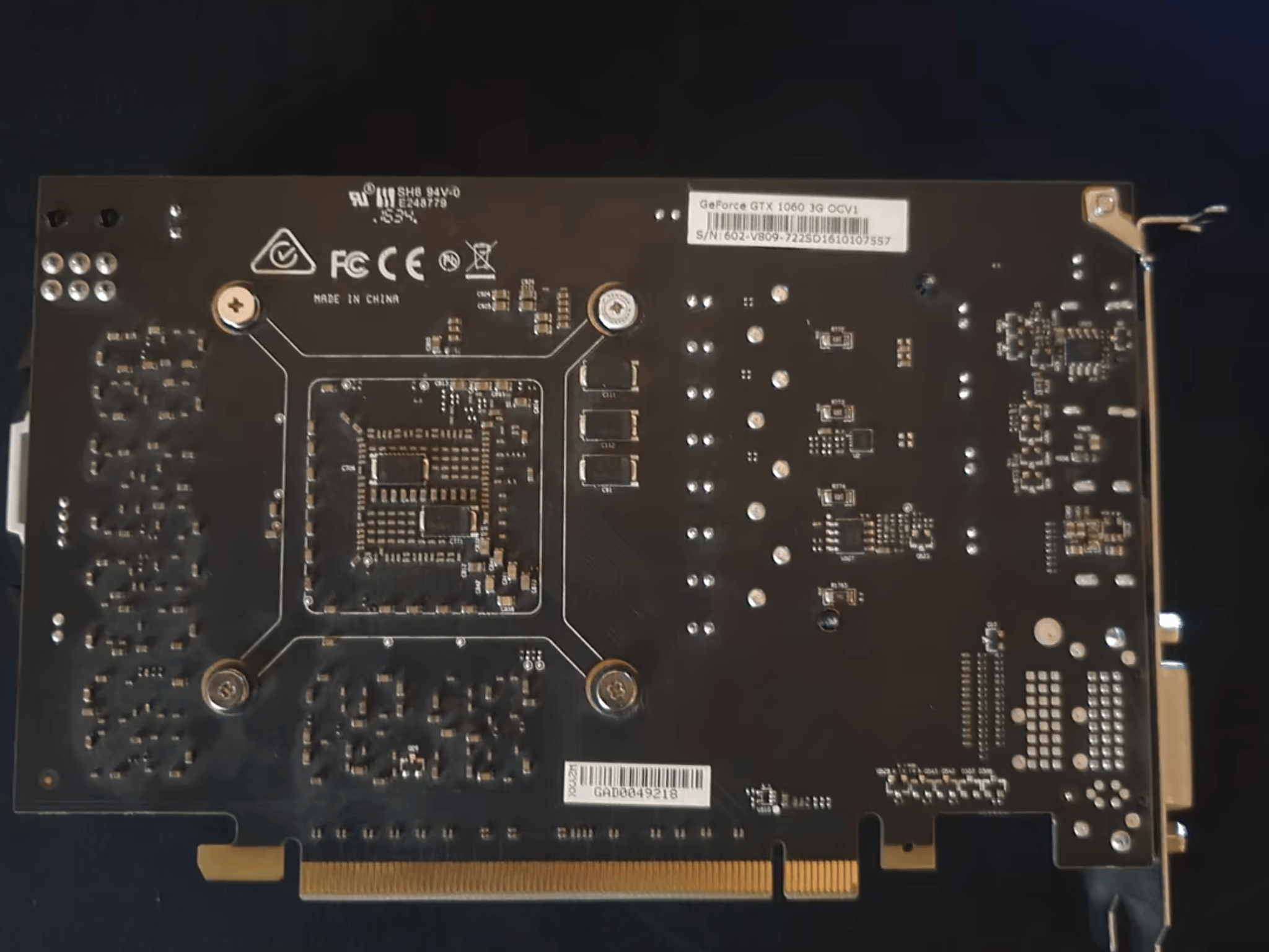 Used MSI GTX 1060 3GB
