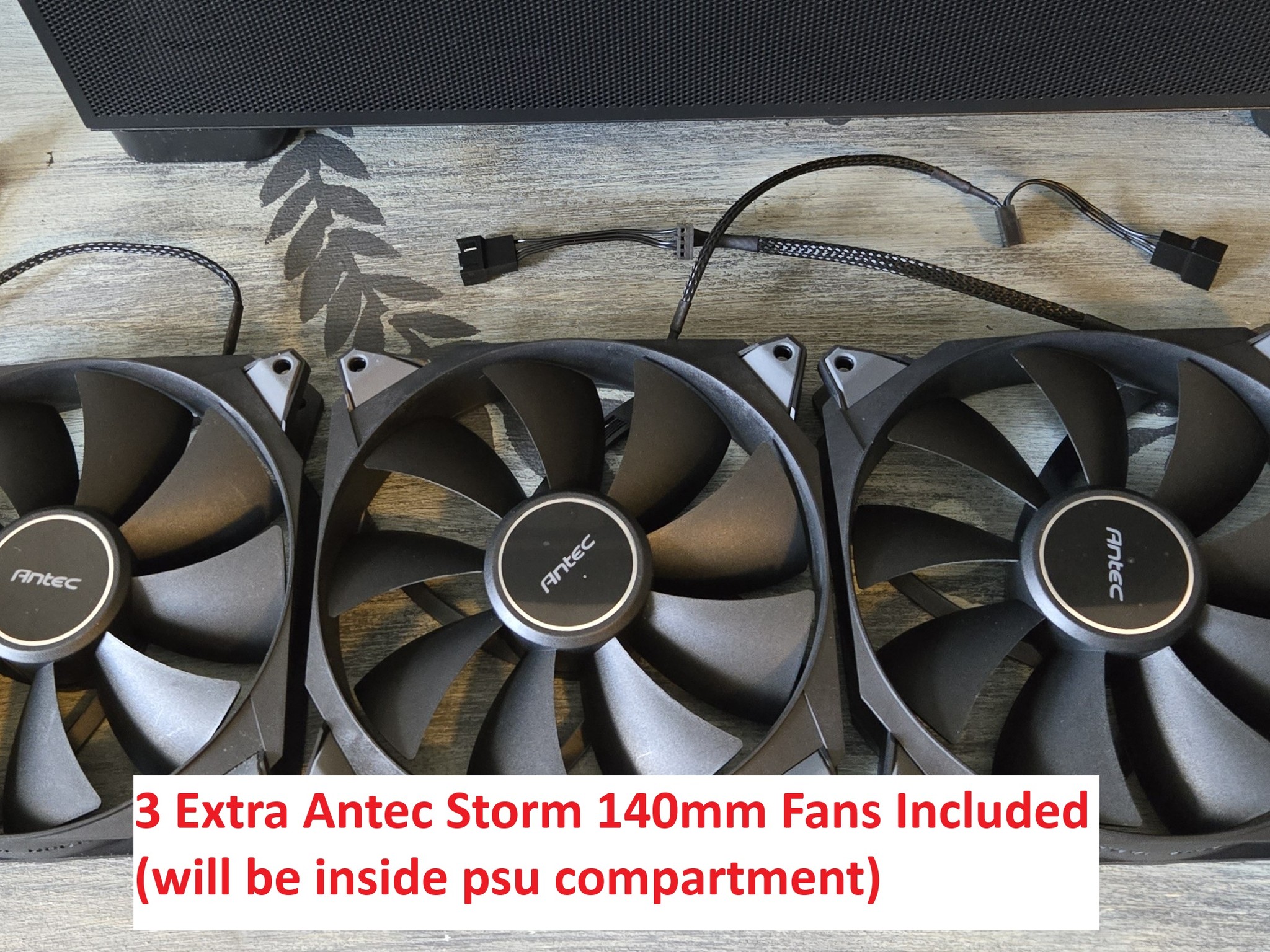 Antec Flux, Barely used, purchased in september 2025.  Black, great condition. All Fans Included