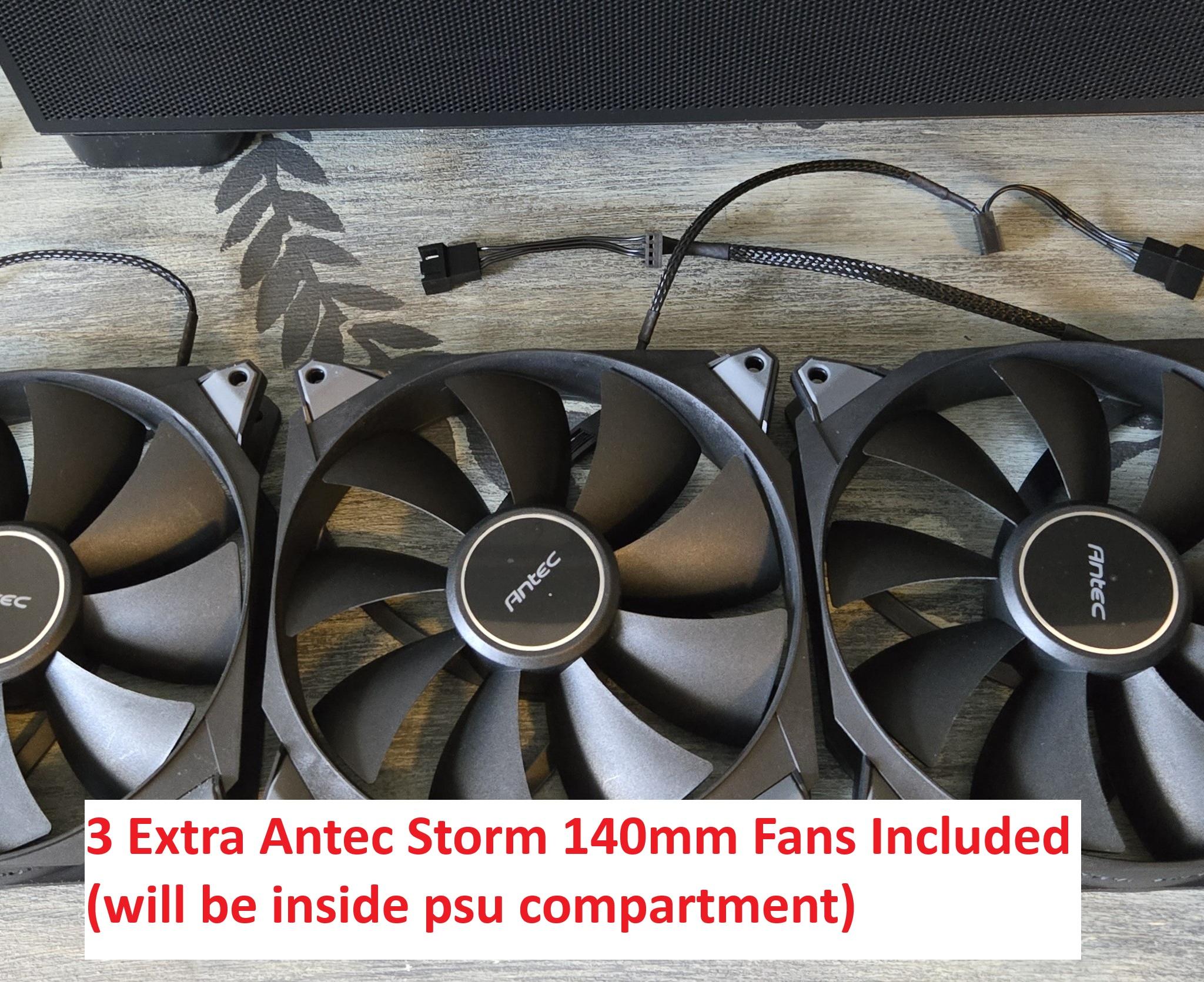Antec Flux, Barely used, purchased in september 2025.  Black, great condition. All Fans Included