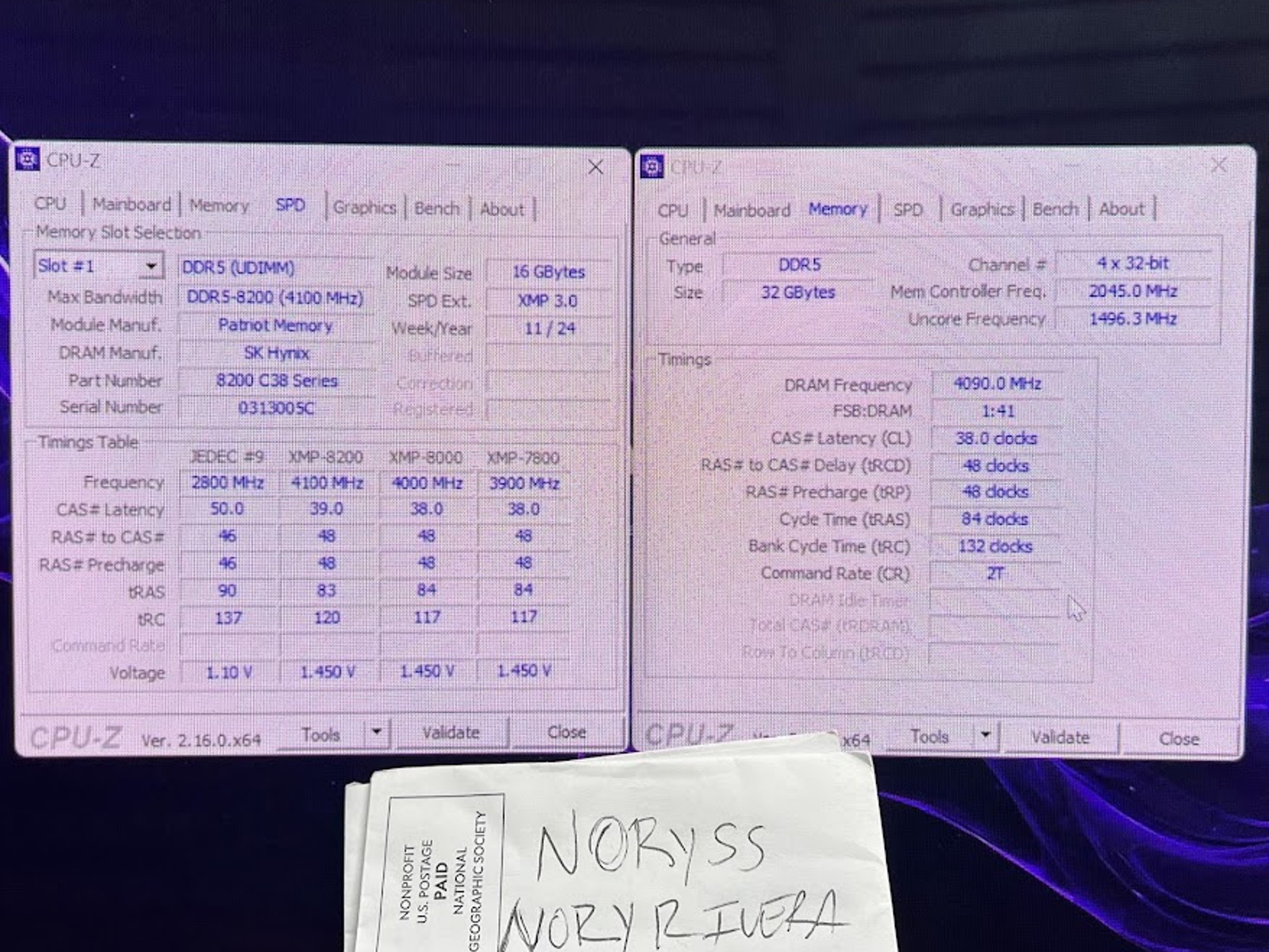 Intel 14900KS + AsRock Z790i Lightning + 32GB DDR5