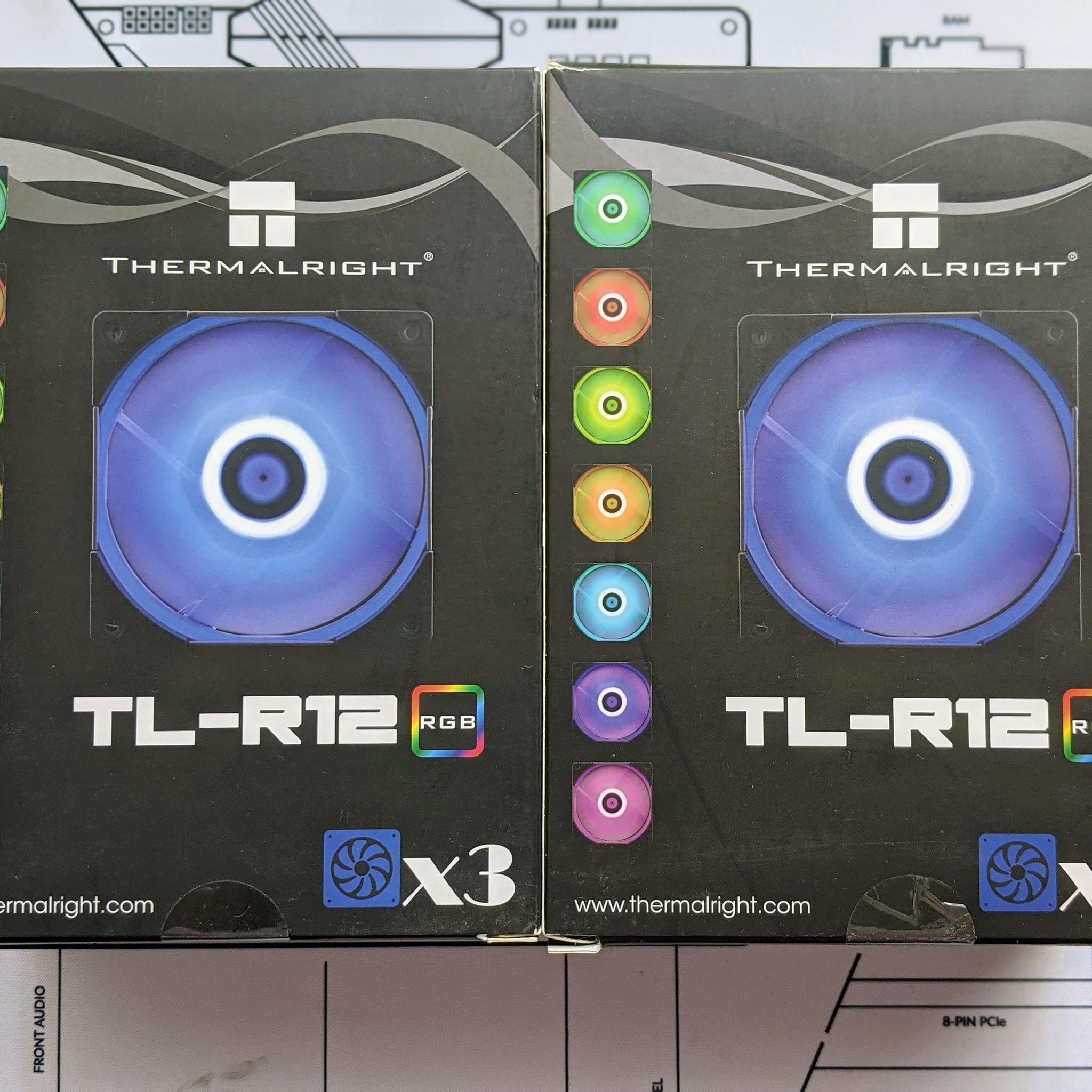 2 PACKS! Thermalright TL-R12 (3pk) 120mm Case Fans