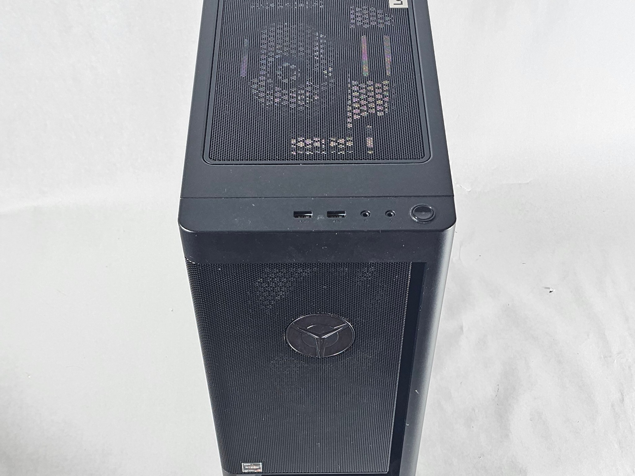 Black Lenovo Legion PC Case with Tempered Glass w/ 3 Fans