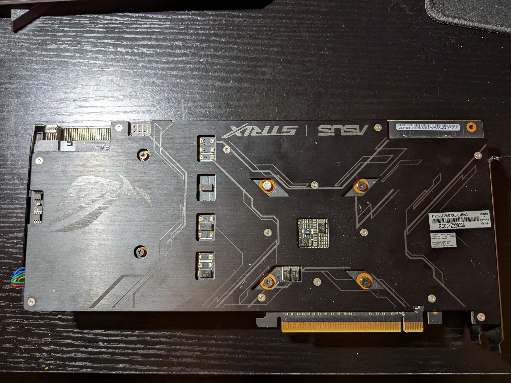 USED Asus Strix Gaming GTX 1060 6GB