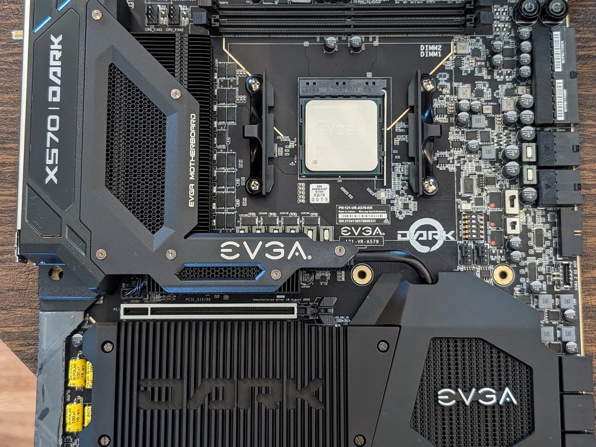 Motherboard/CPU Combo: EVGA X570 Dark w/AMD 5800X3D CPU