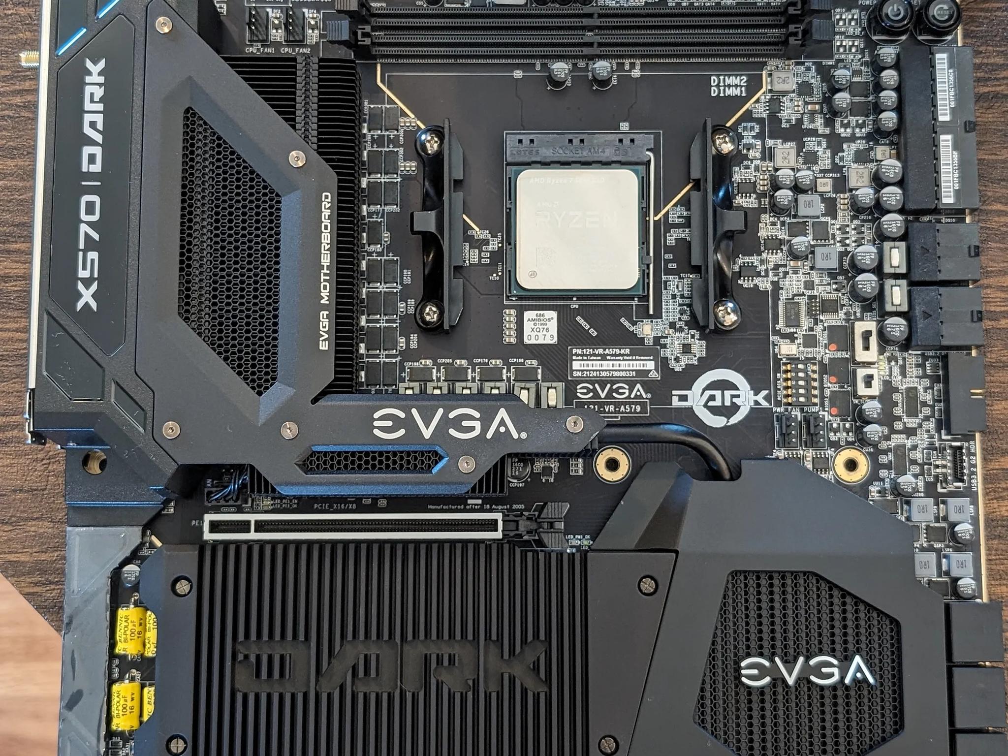 Motherboard/CPU Combo: EVGA X570 Dark w/AMD 5800X3D CPU